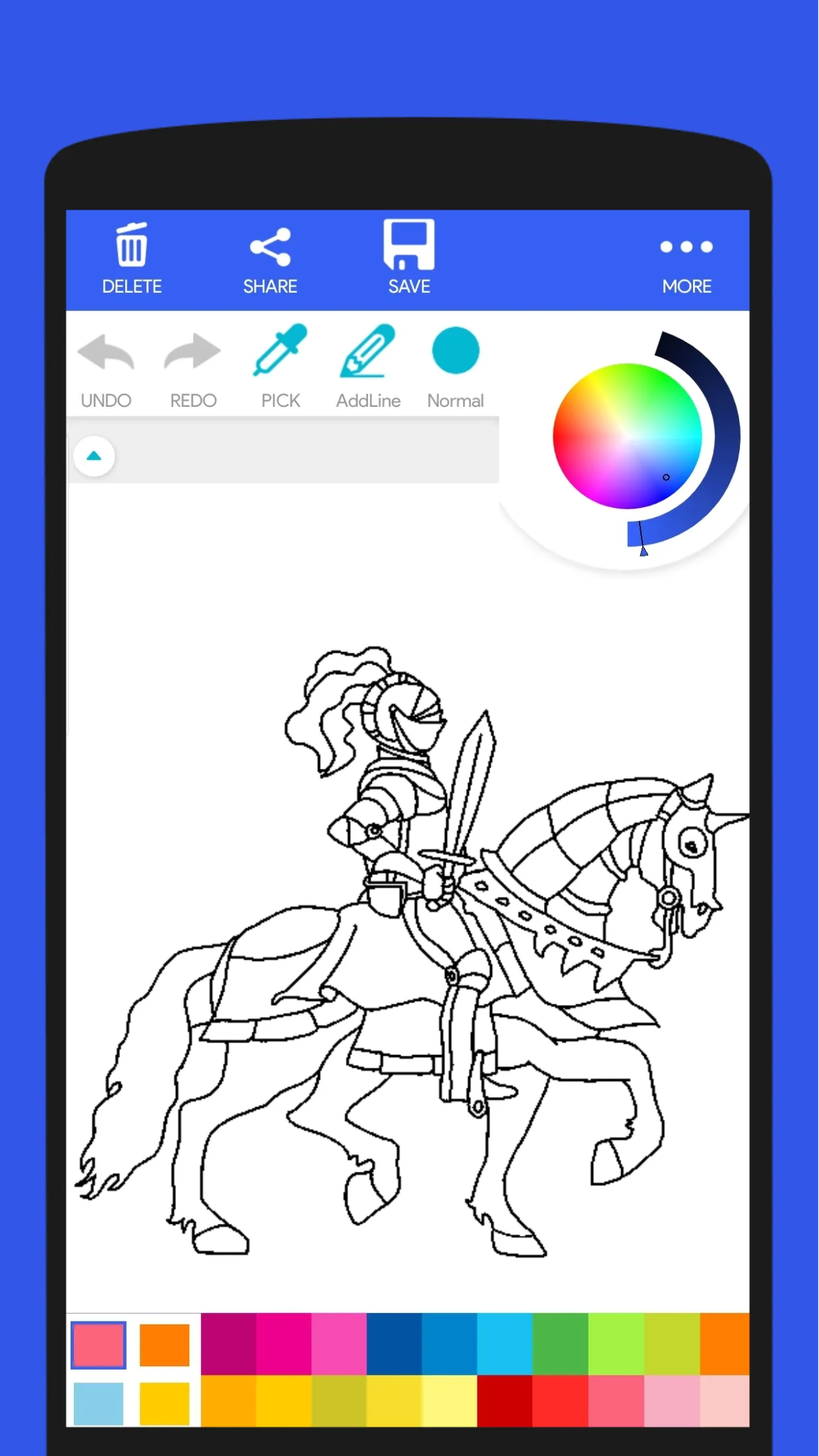 ColorFun: Horses Coloring Book | Indus Appstore | Screenshot