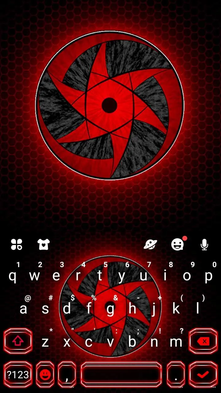 Cool Red Sharingan Keyboard Th | Indus Appstore | Screenshot