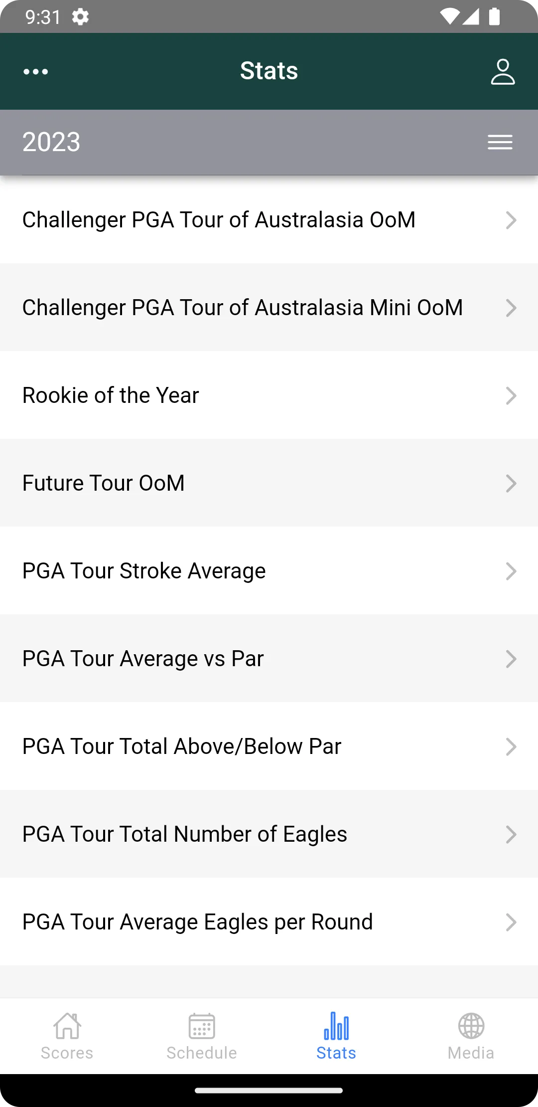 PGA Tour of Australasia | Indus Appstore | Screenshot