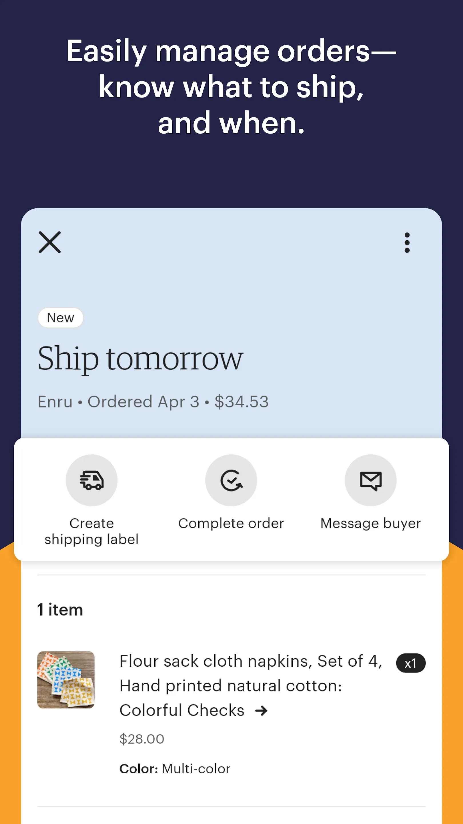Etsy Seller: Manage Your Shop | Indus Appstore | Screenshot
