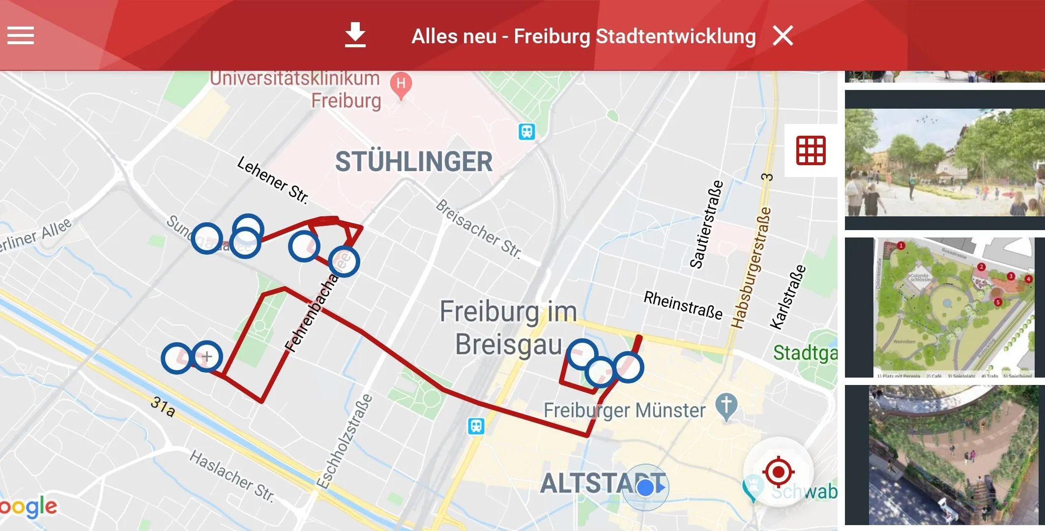 Freiburg Zeitreise | Indus Appstore | Screenshot