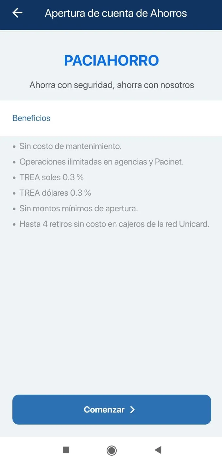 Cooperativa Pacífico Móvil | Indus Appstore | Screenshot