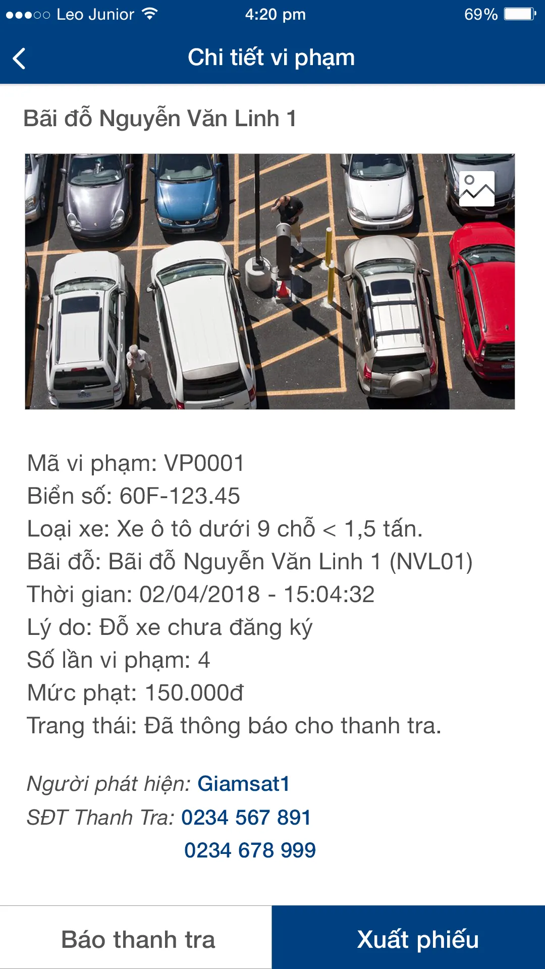 My Parking - Phân hệ bảo vệ | Indus Appstore | Screenshot