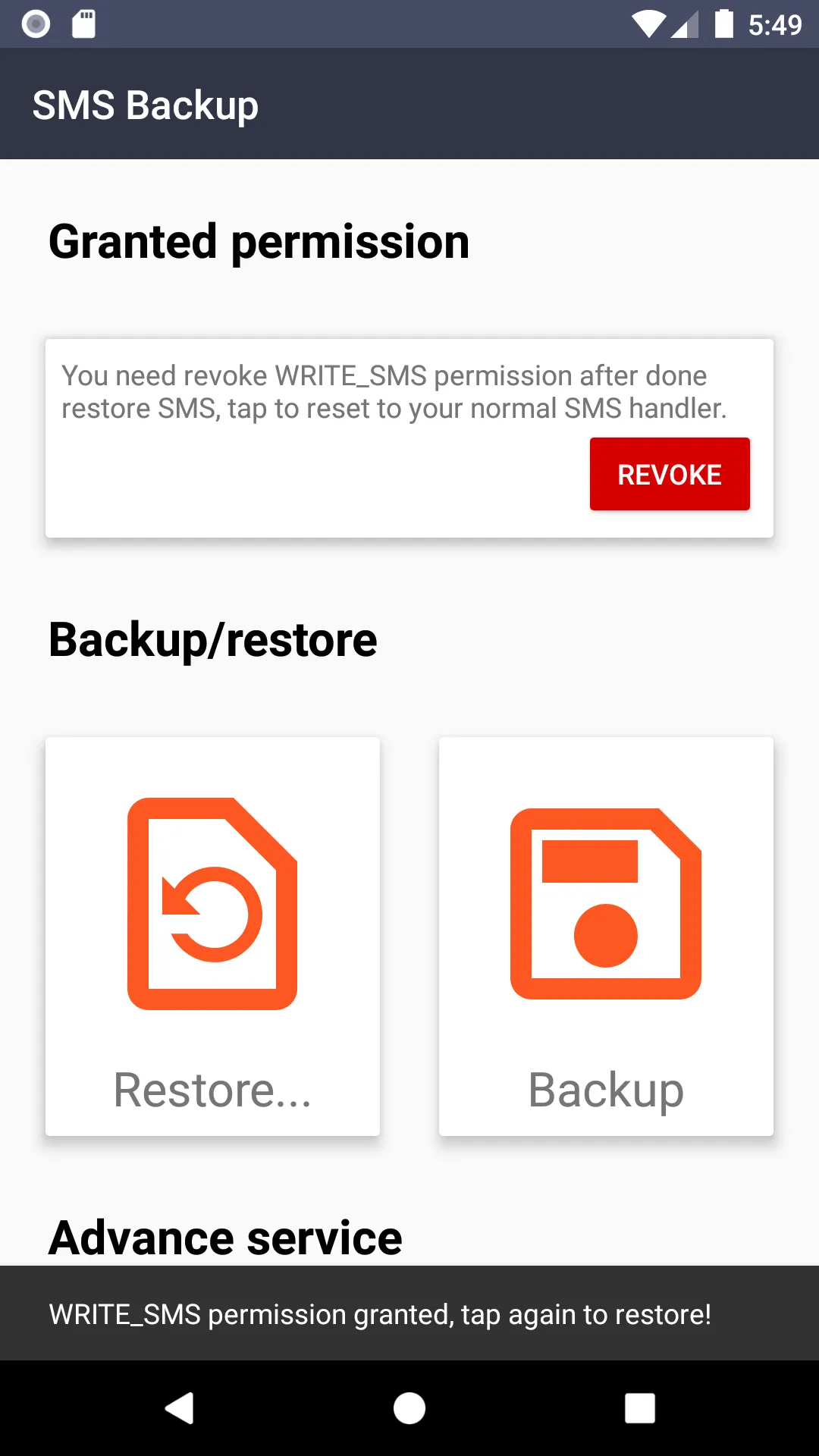 SMS/MMS Backup & Restore | Indus Appstore | Screenshot