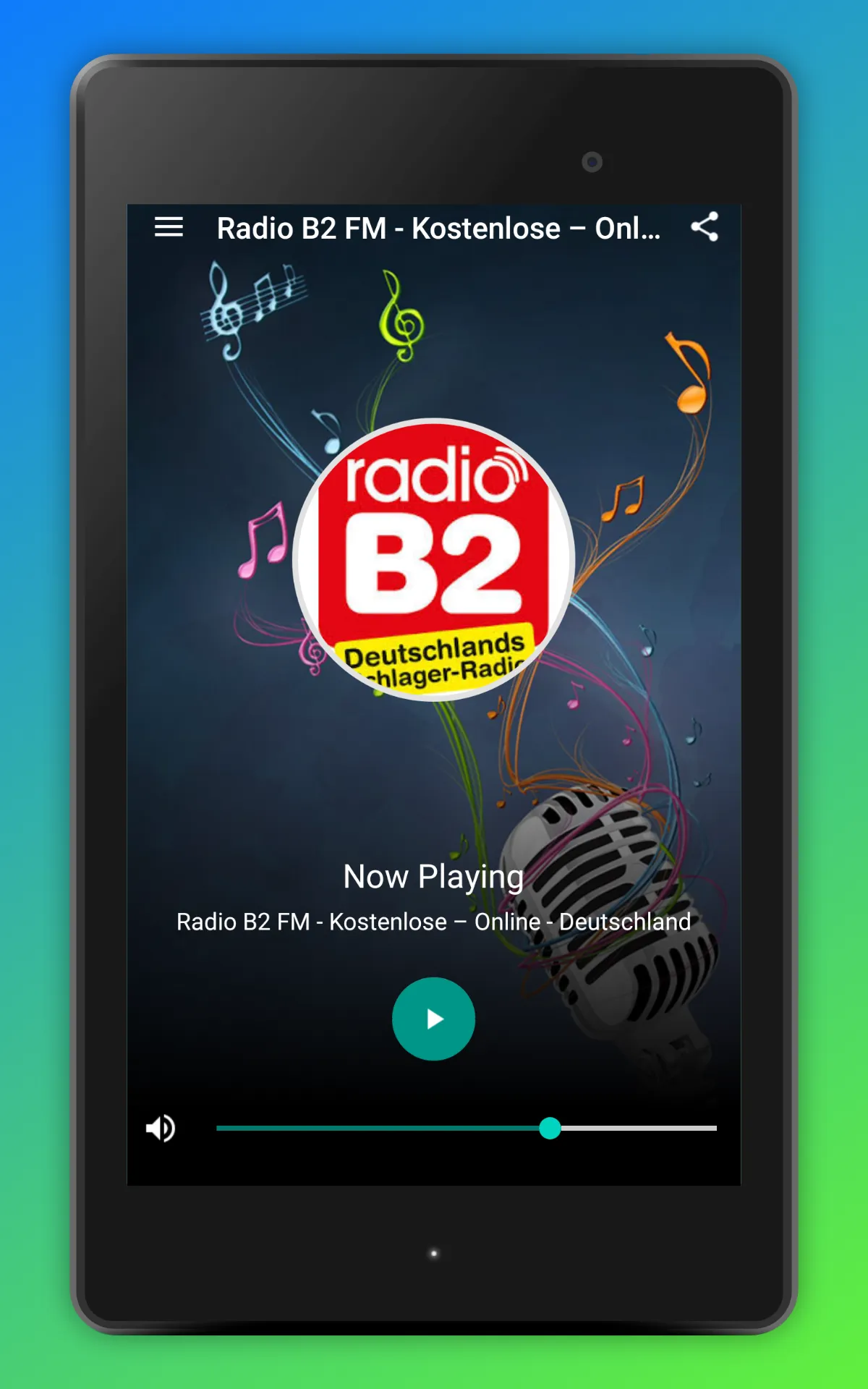 Radio B2 Schlager App Online | Indus Appstore | Screenshot