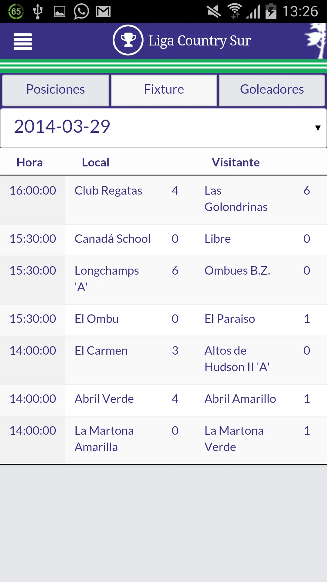 Liga Country Sur | Indus Appstore | Screenshot