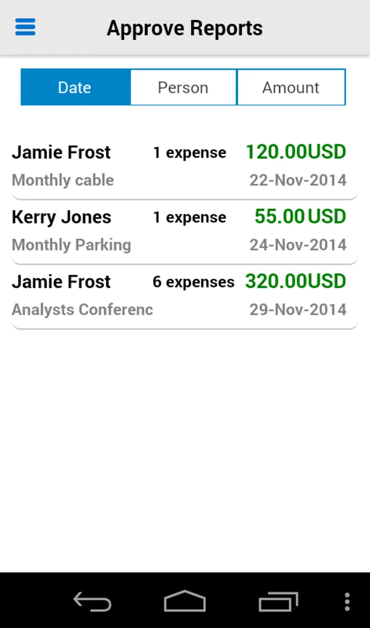 Oracle Fusion Expenses | Indus Appstore | Screenshot