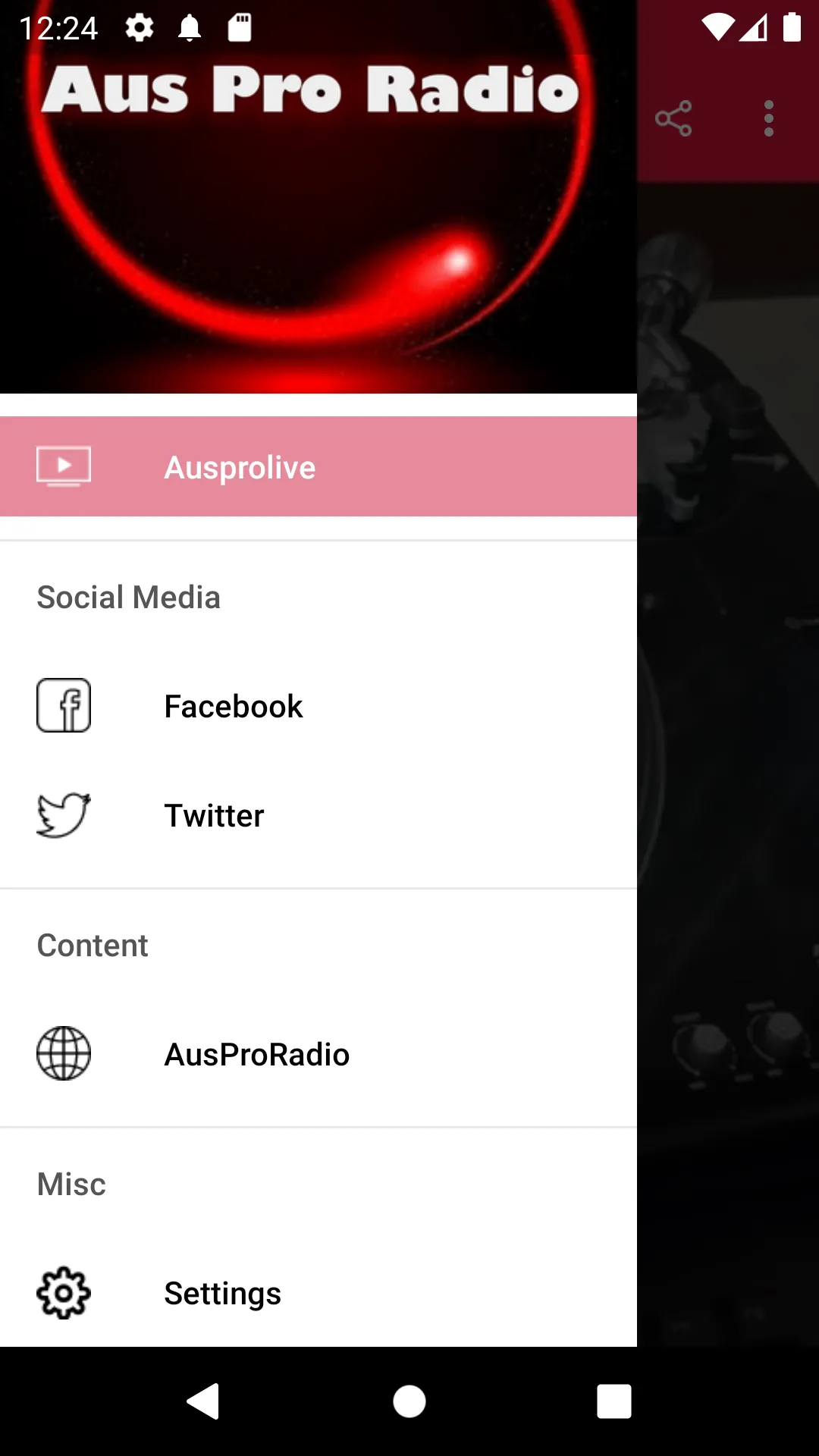 Auspro Radio | Indus Appstore | Screenshot