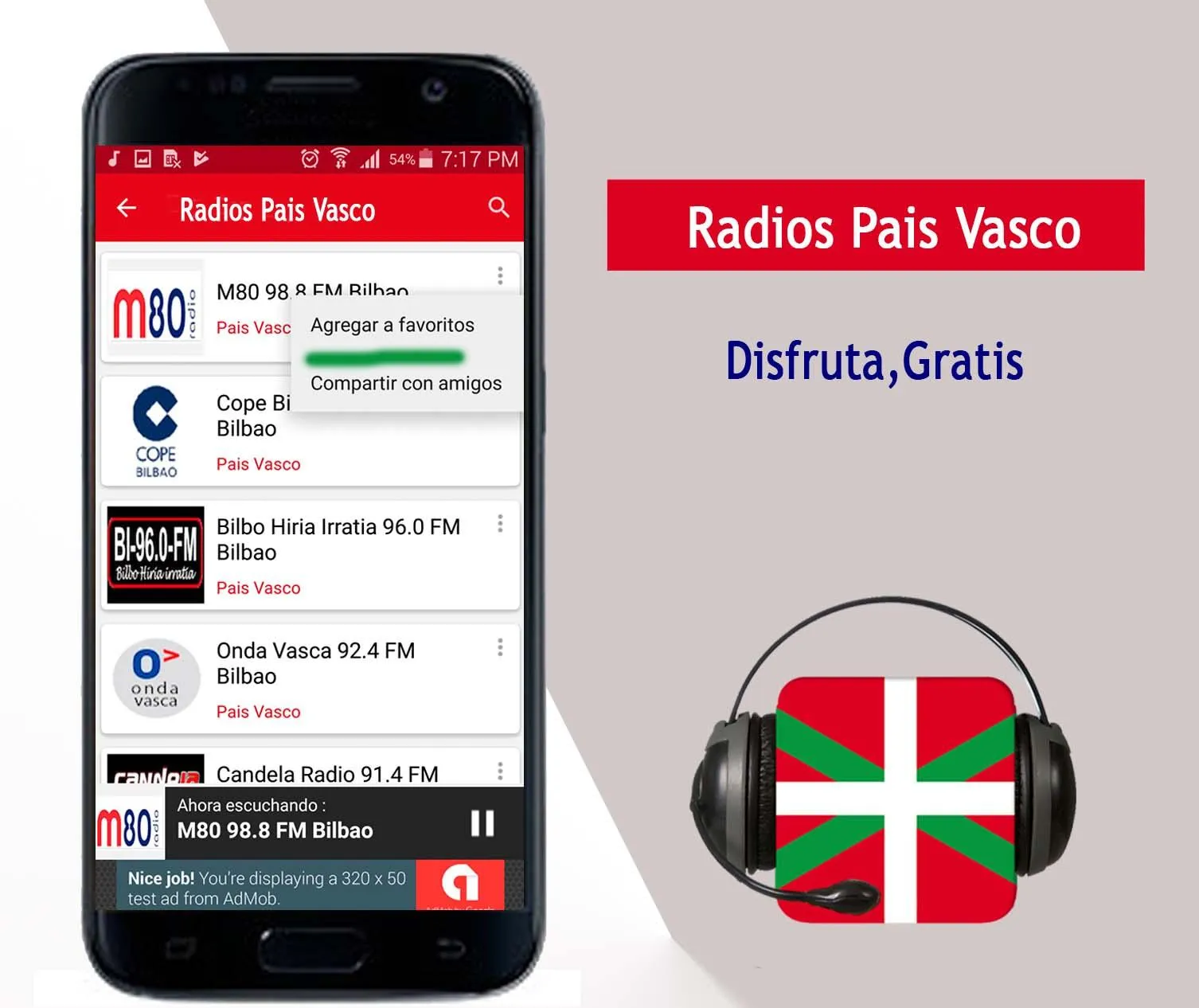 Radios País vasco Spain | Indus Appstore | Screenshot