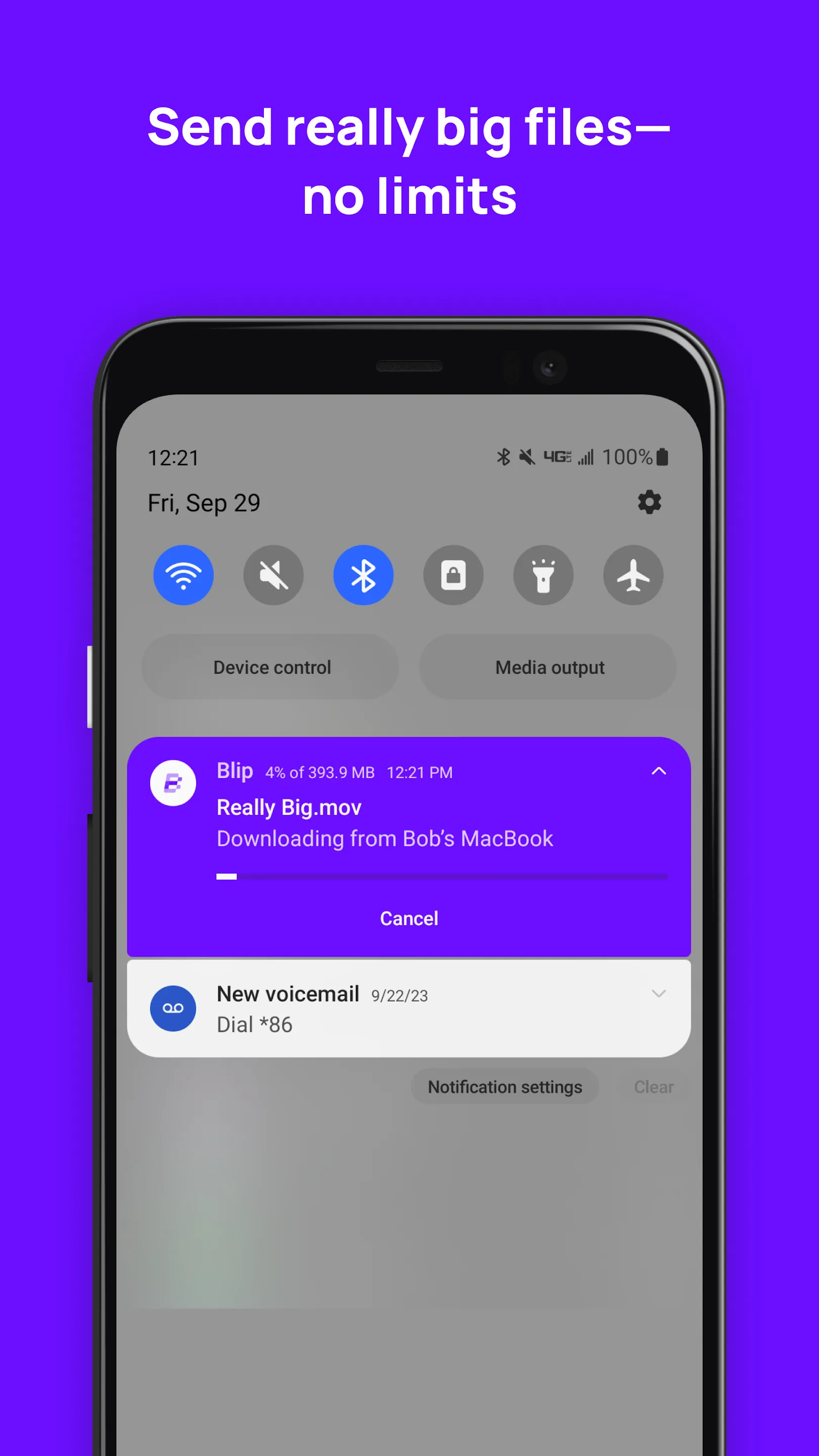 Blip (File Transfer) | Indus Appstore | Screenshot