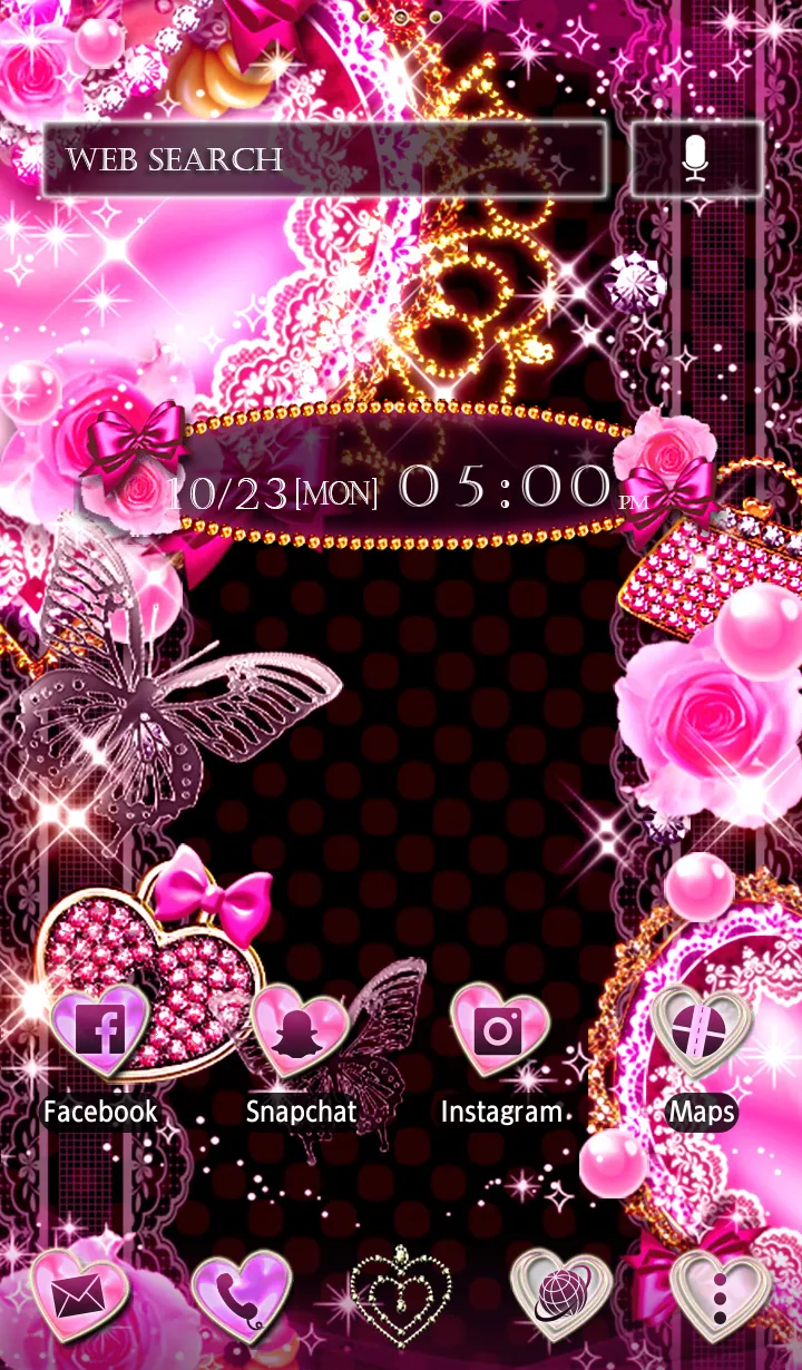 Decorative Hearts Theme +HOME | Indus Appstore | Screenshot