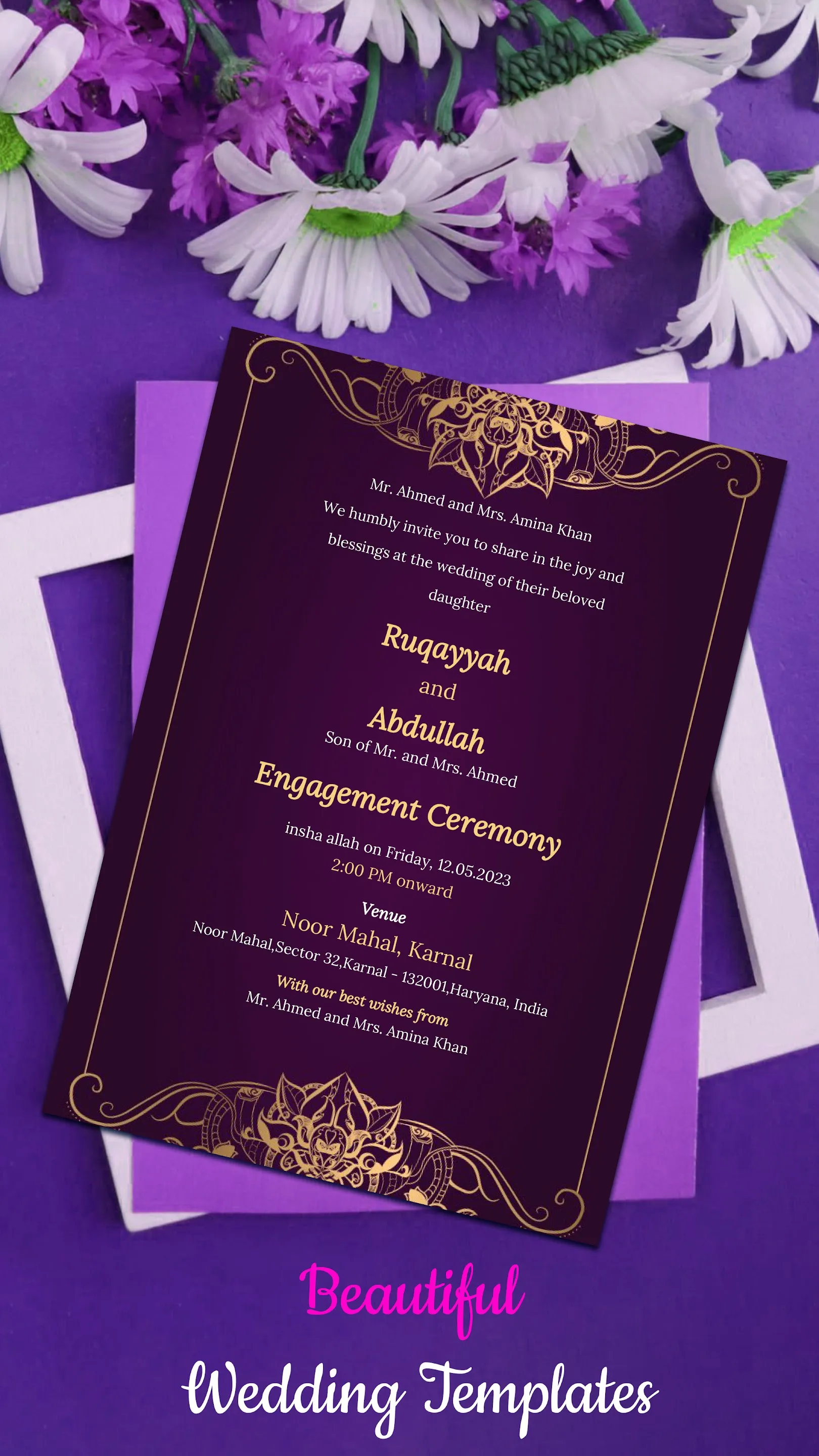 Wedding Invitation Maker | Indus Appstore | Screenshot