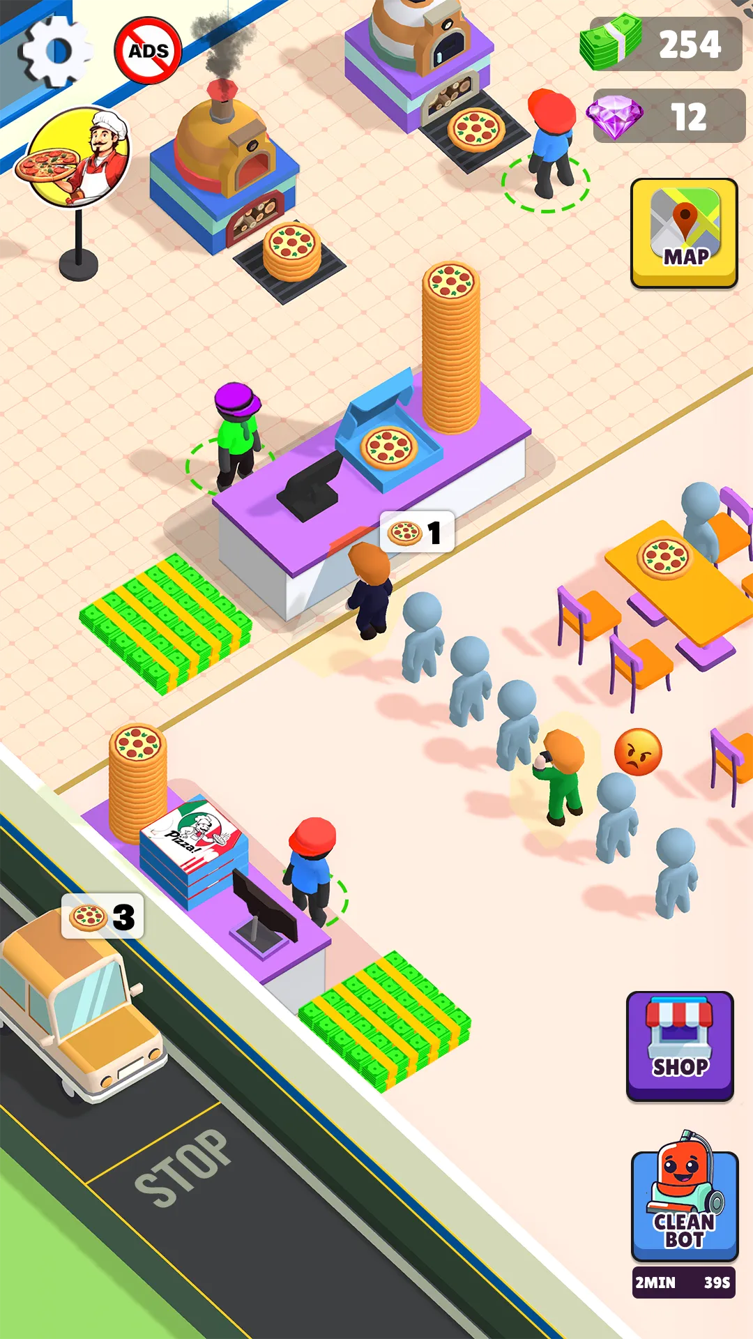 Idle Pizza Shop Tycoon Game | Indus Appstore | Screenshot