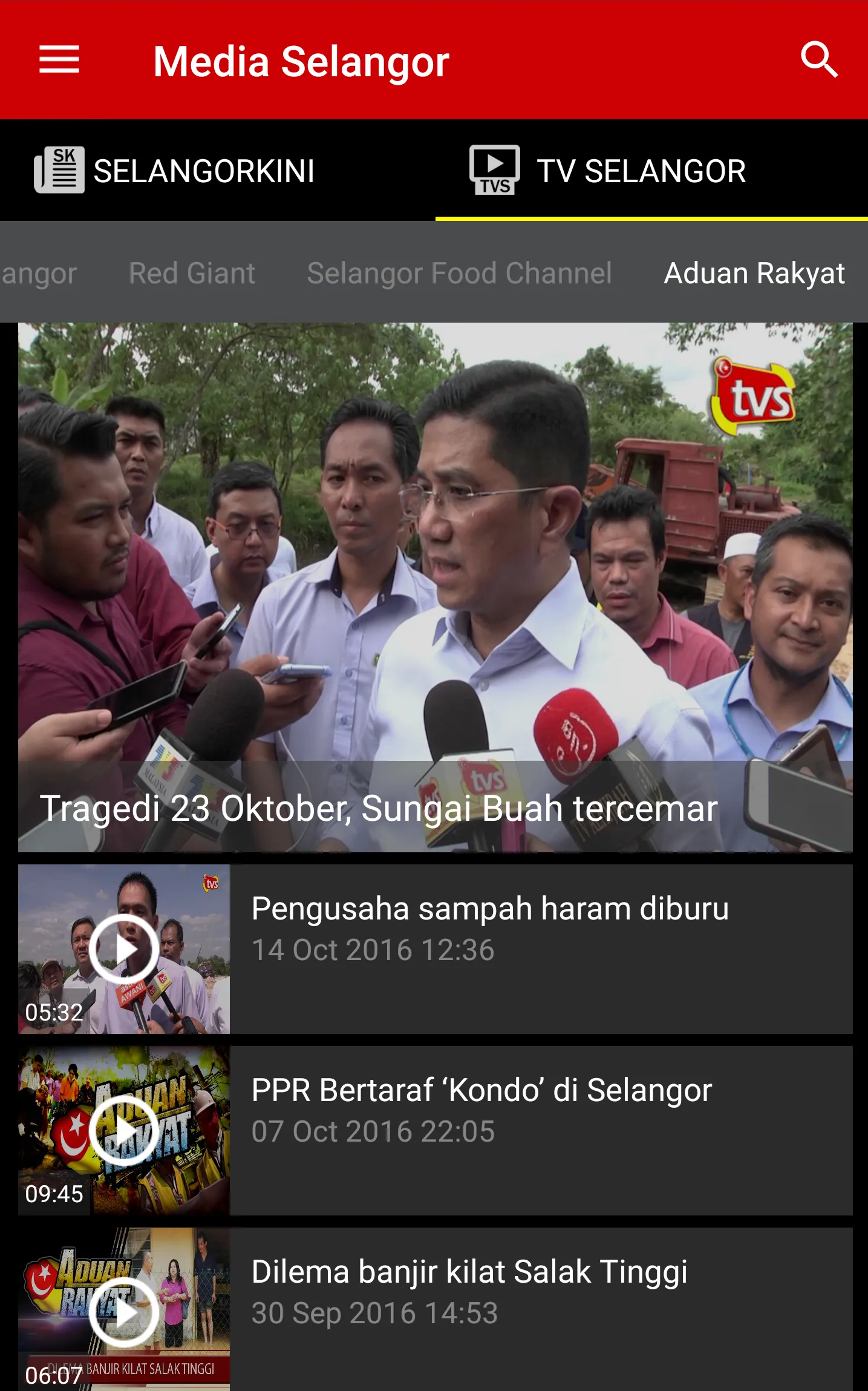 Media Selangor | Indus Appstore | Screenshot