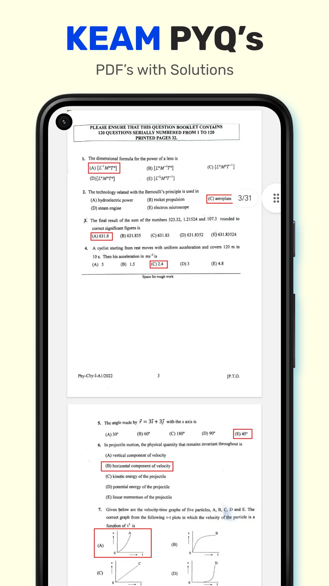 KEAM previous question papers | Indus Appstore | Screenshot