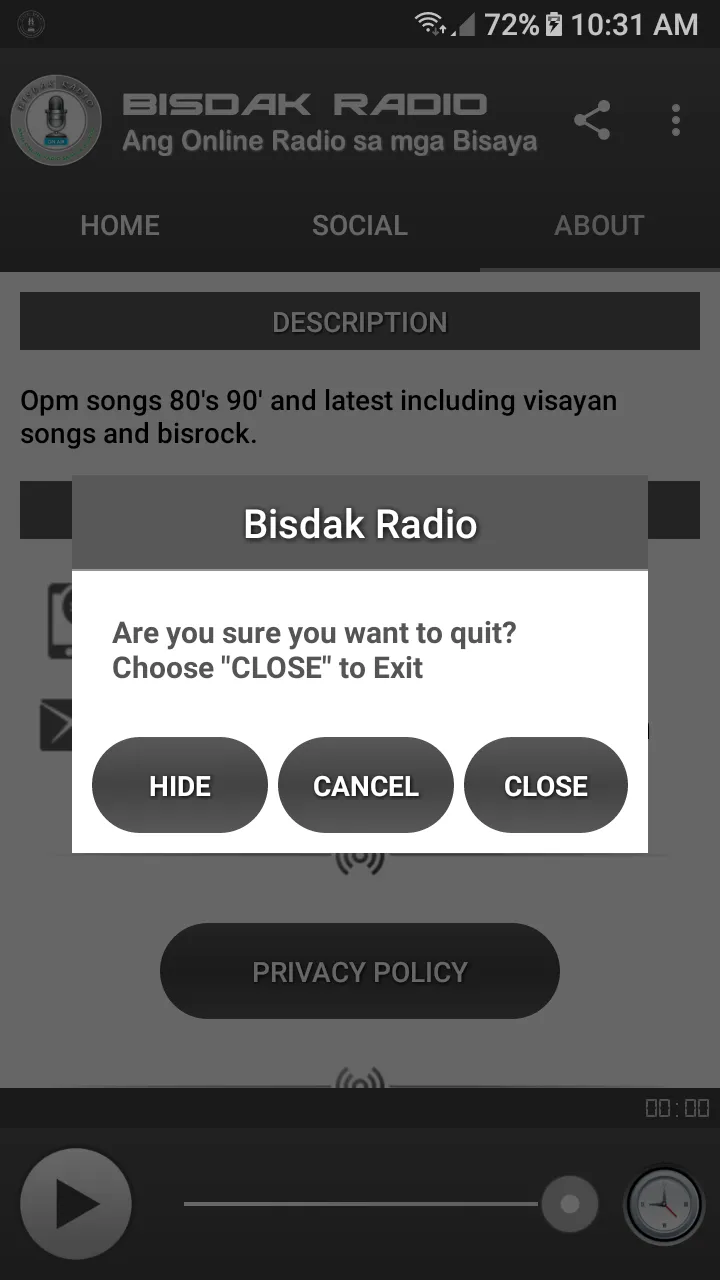 Bisdak Radio | Indus Appstore | Screenshot