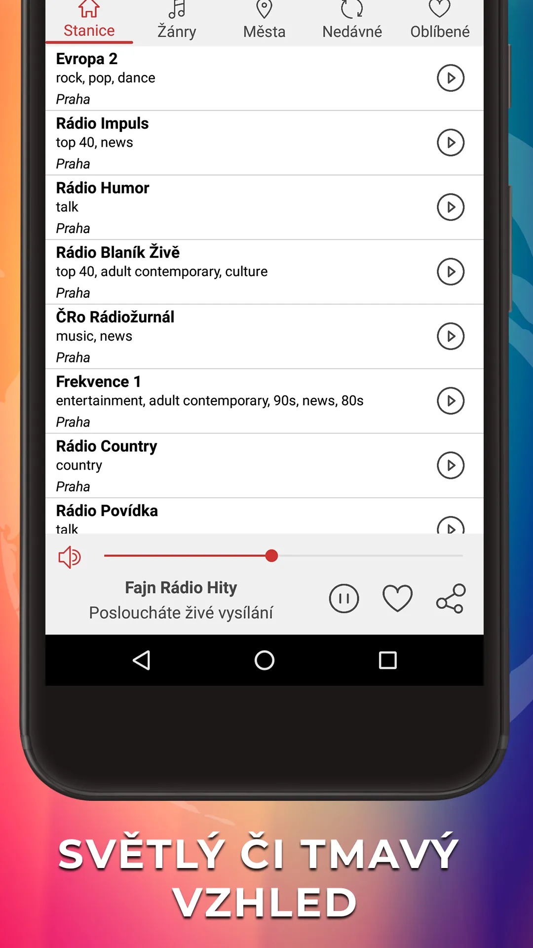 Rádio Online Česká: Live Radio | Indus Appstore | Screenshot