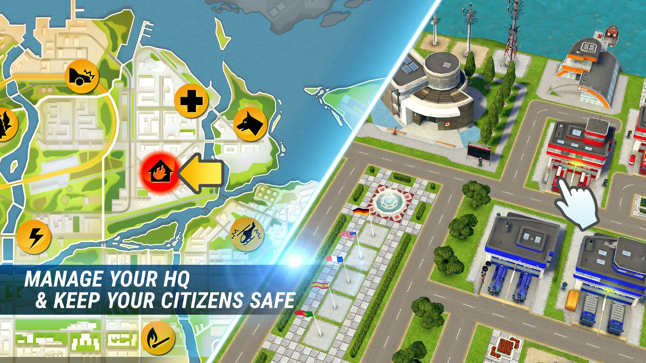 EMERGENCY HQ: firefighter game | Indus Appstore | Screenshot