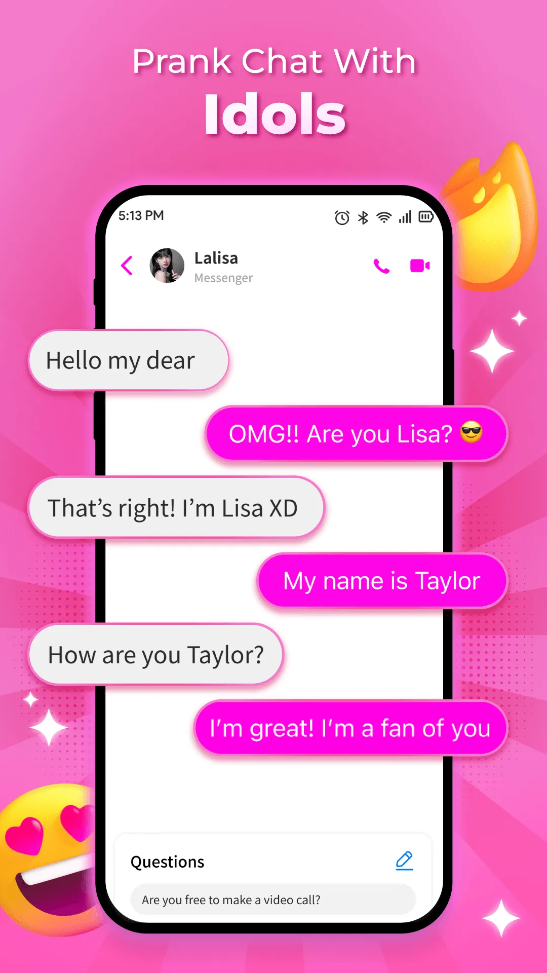 Fake Video Call & Chat Prank | Indus Appstore | Screenshot