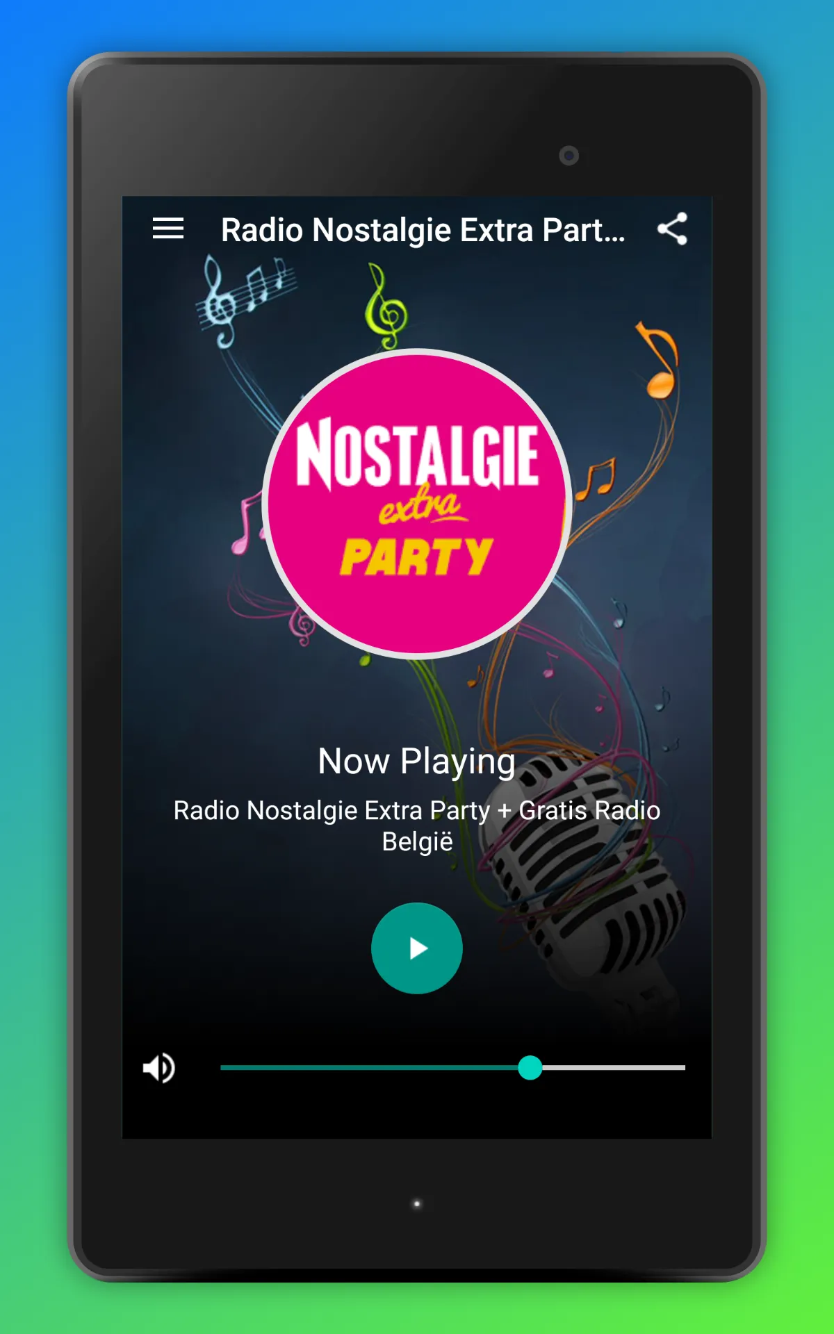 Radio Nostalgie Extra Party FM | Indus Appstore | Screenshot