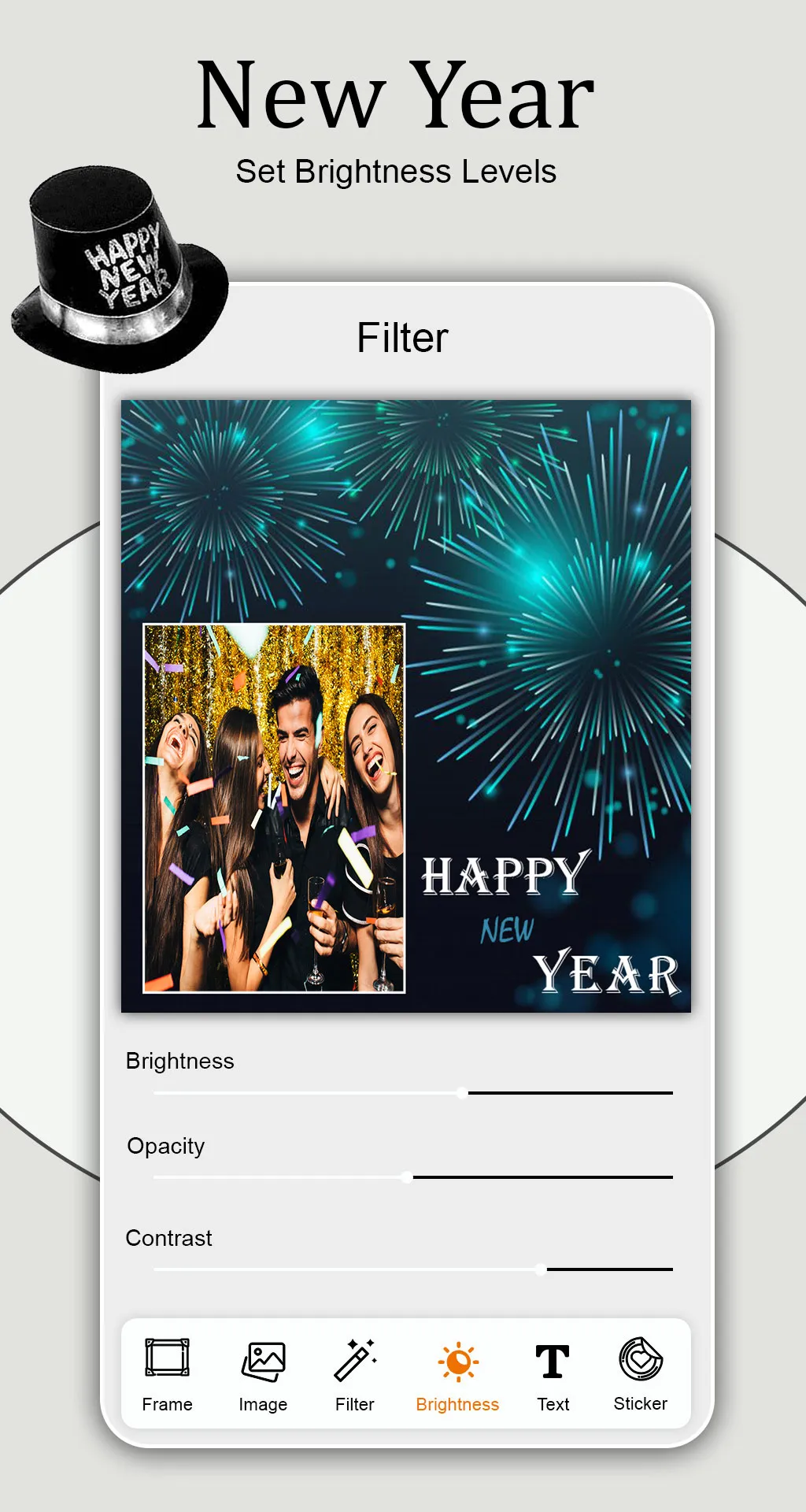 Happy New Year Photo Frame | Indus Appstore | Screenshot