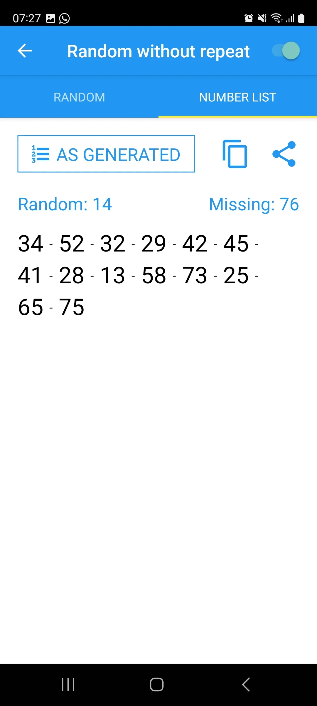 Random Number Generator | Indus Appstore | Screenshot