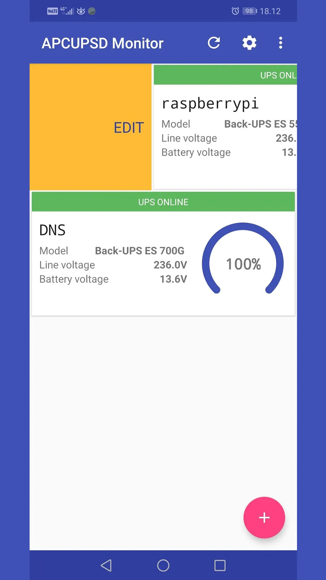 APCUPSD Monitor | Indus Appstore | Screenshot