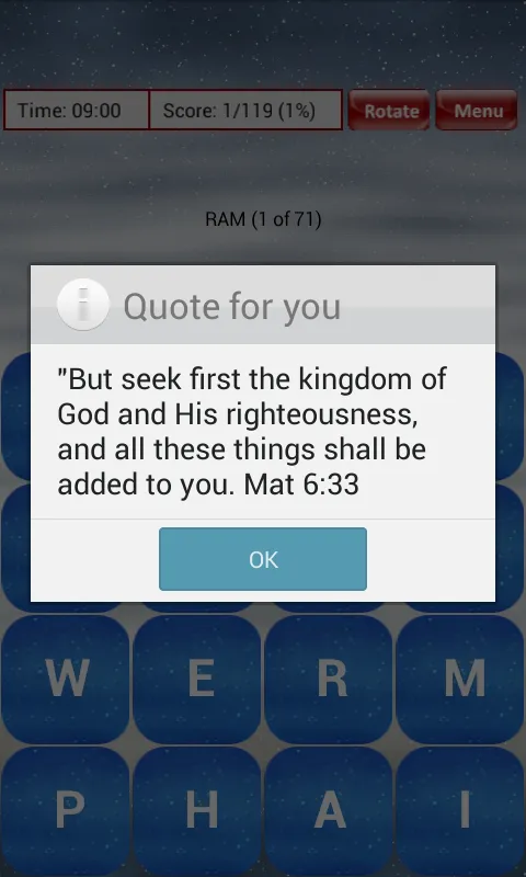 Bible Word Scramble | Indus Appstore | Screenshot