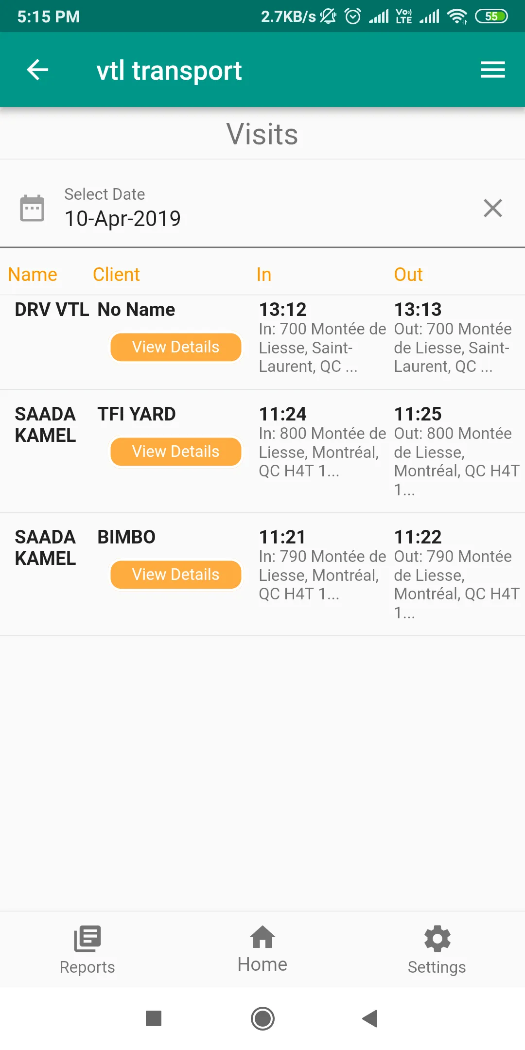 VTLTransport Attendance | Indus Appstore | Screenshot