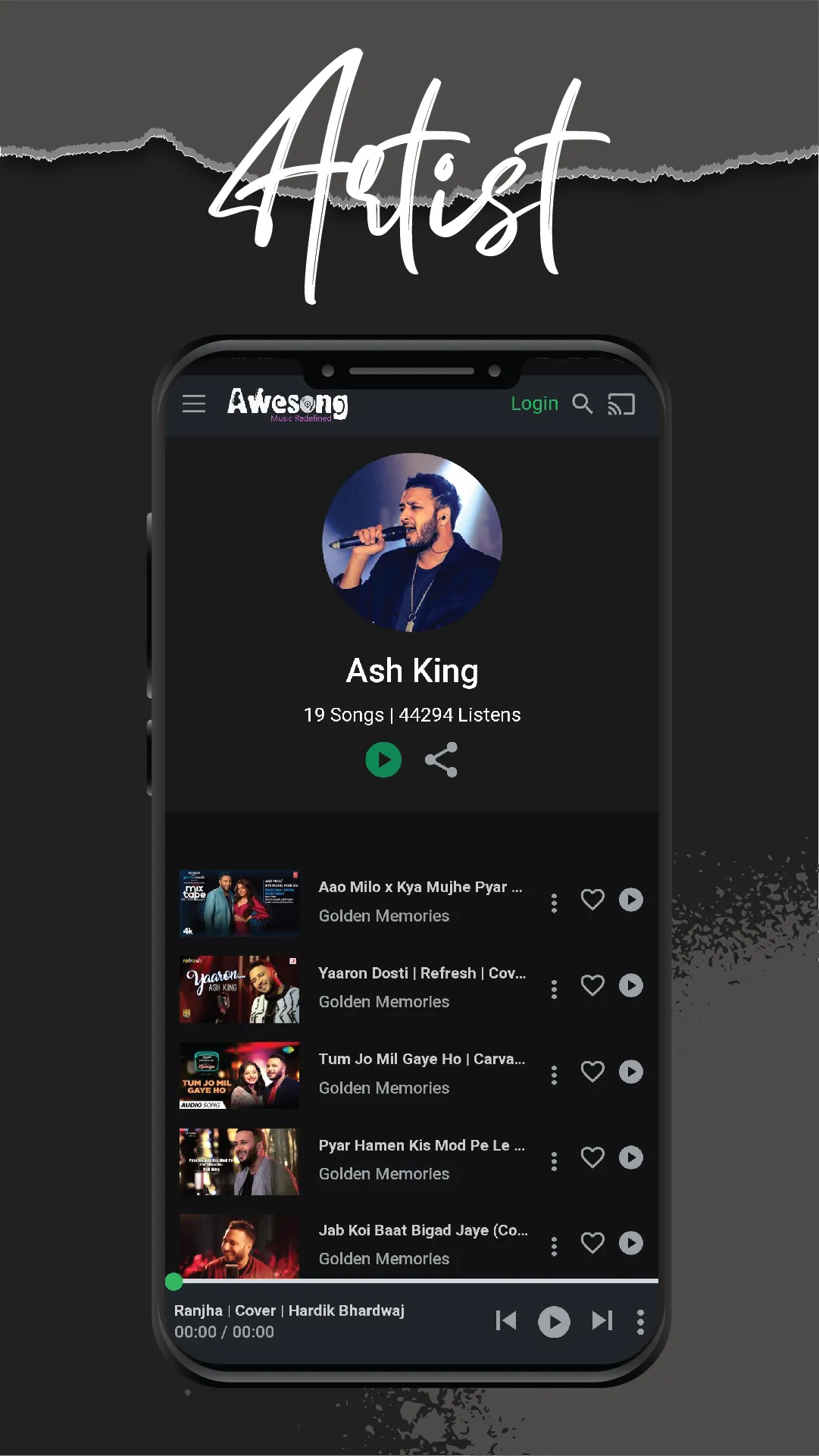 Awesong | Unplugged Cover MP3 | Indus Appstore | Screenshot