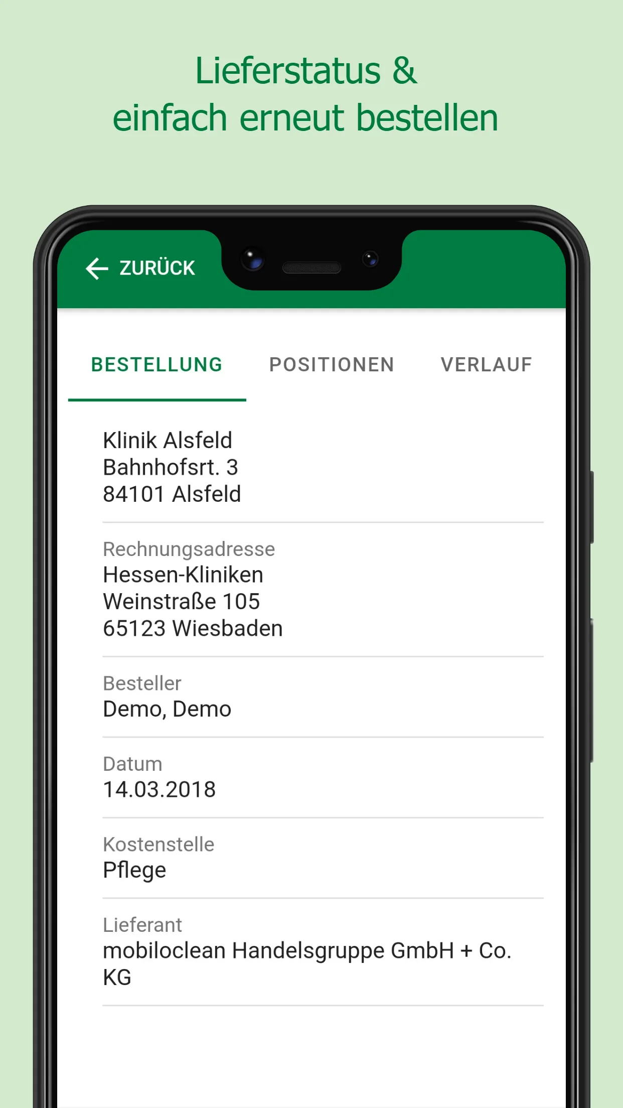 bestellenmitsystem.de | Indus Appstore | Screenshot