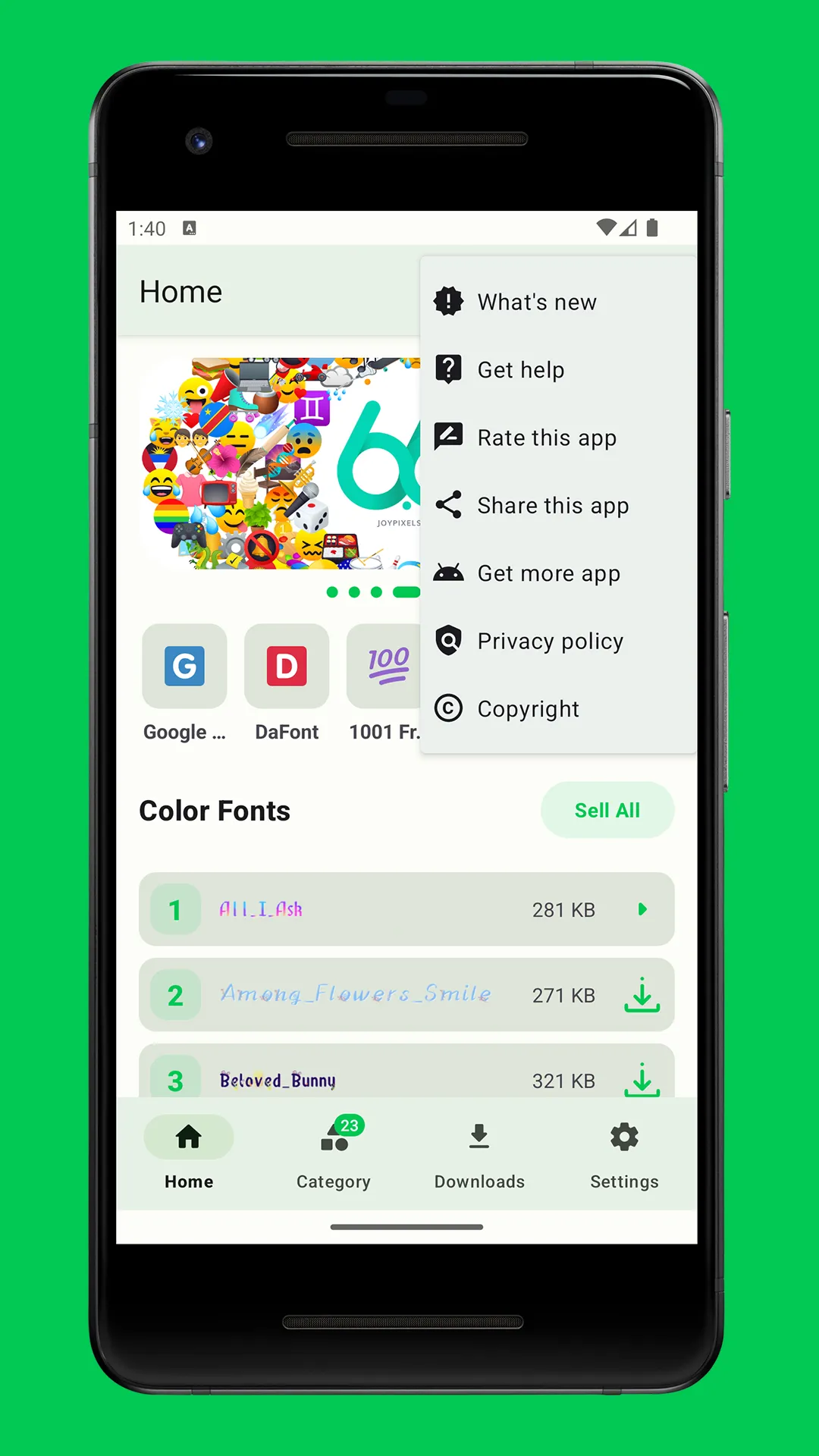 zFont 3 - Emoji & Font Changer | Indus Appstore | Screenshot