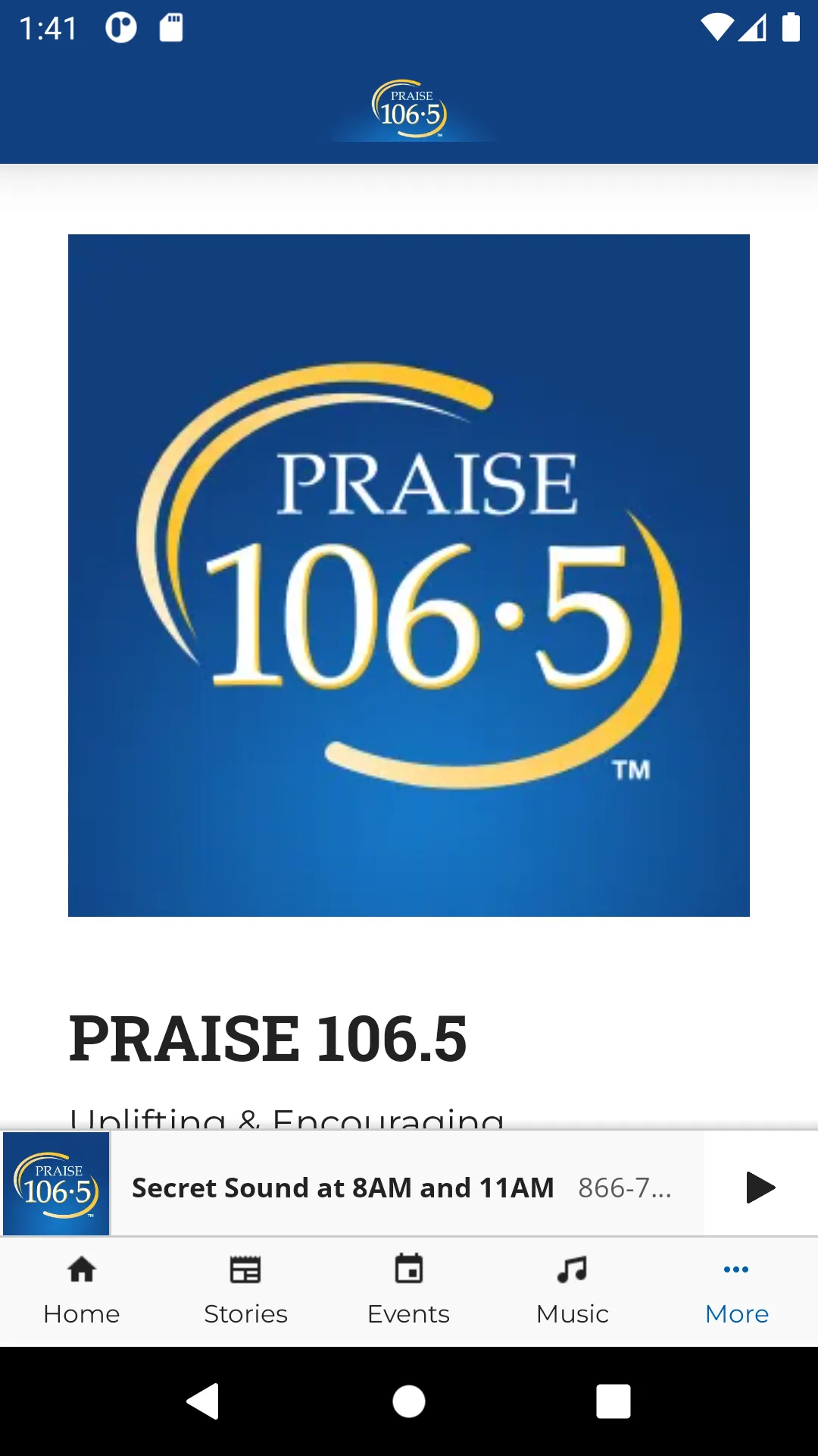 PRAISE 106.5 | Indus Appstore | Screenshot