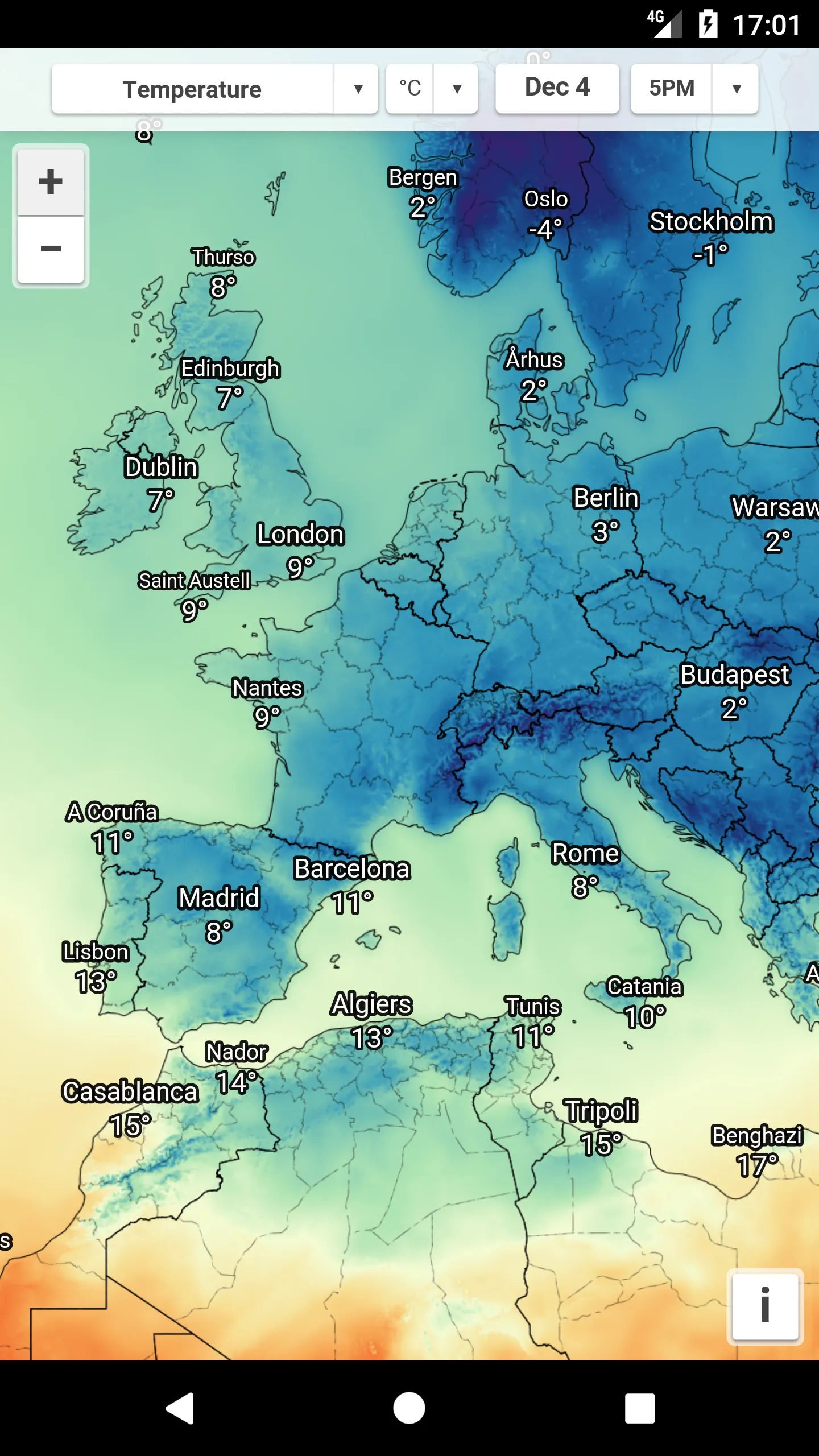 Norway weather | Indus Appstore | Screenshot