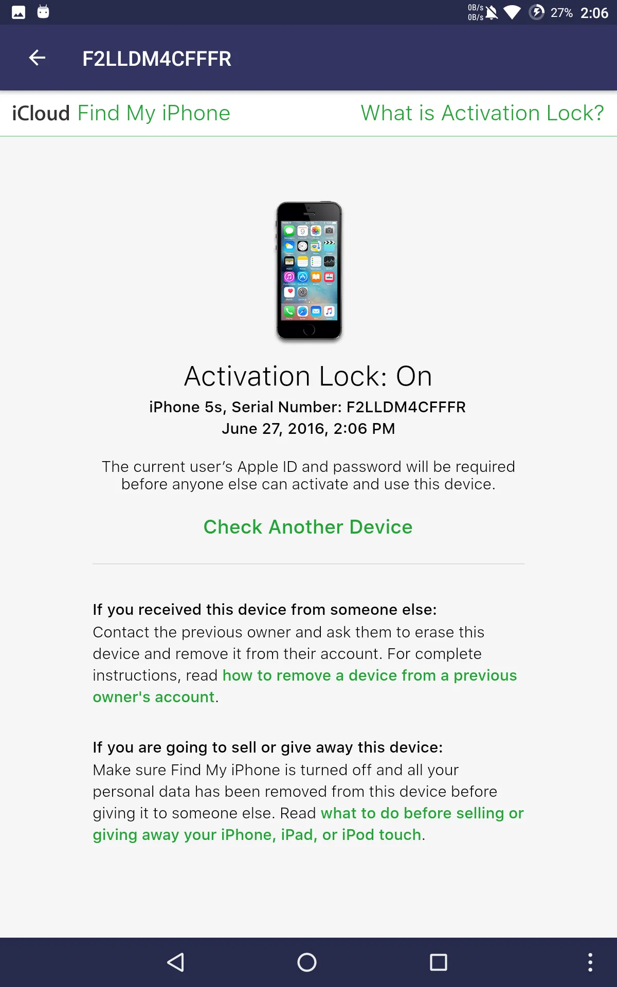 iDevice Check - IMEI Checking | Indus Appstore | Screenshot