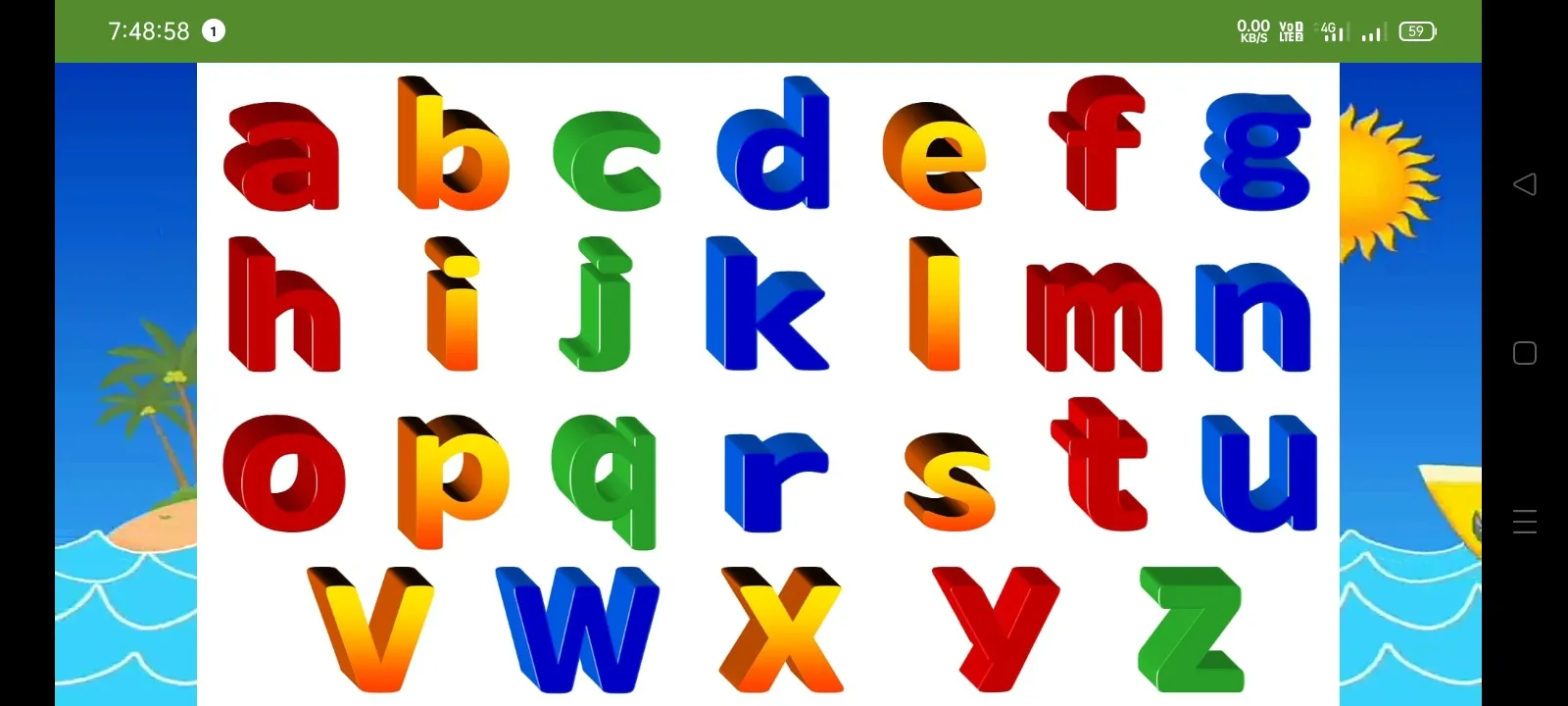 ABCD Chart - Alphabets | Indus Appstore | Screenshot