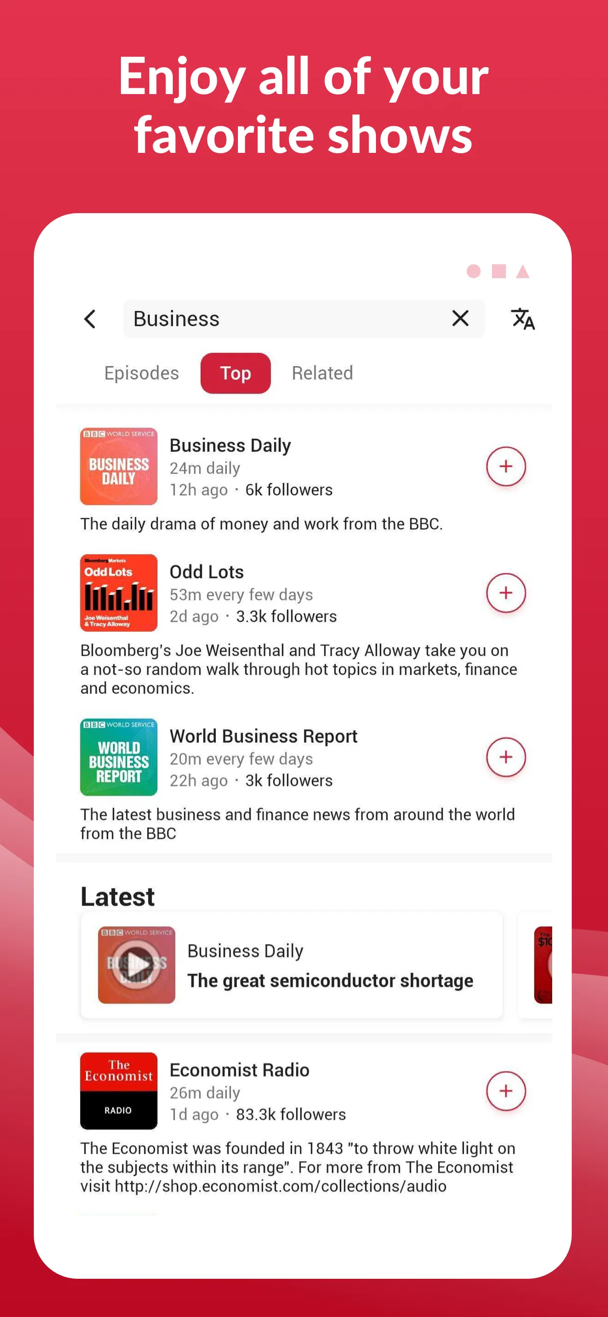 Offline Podcast App: Player FM | Indus Appstore | Screenshot