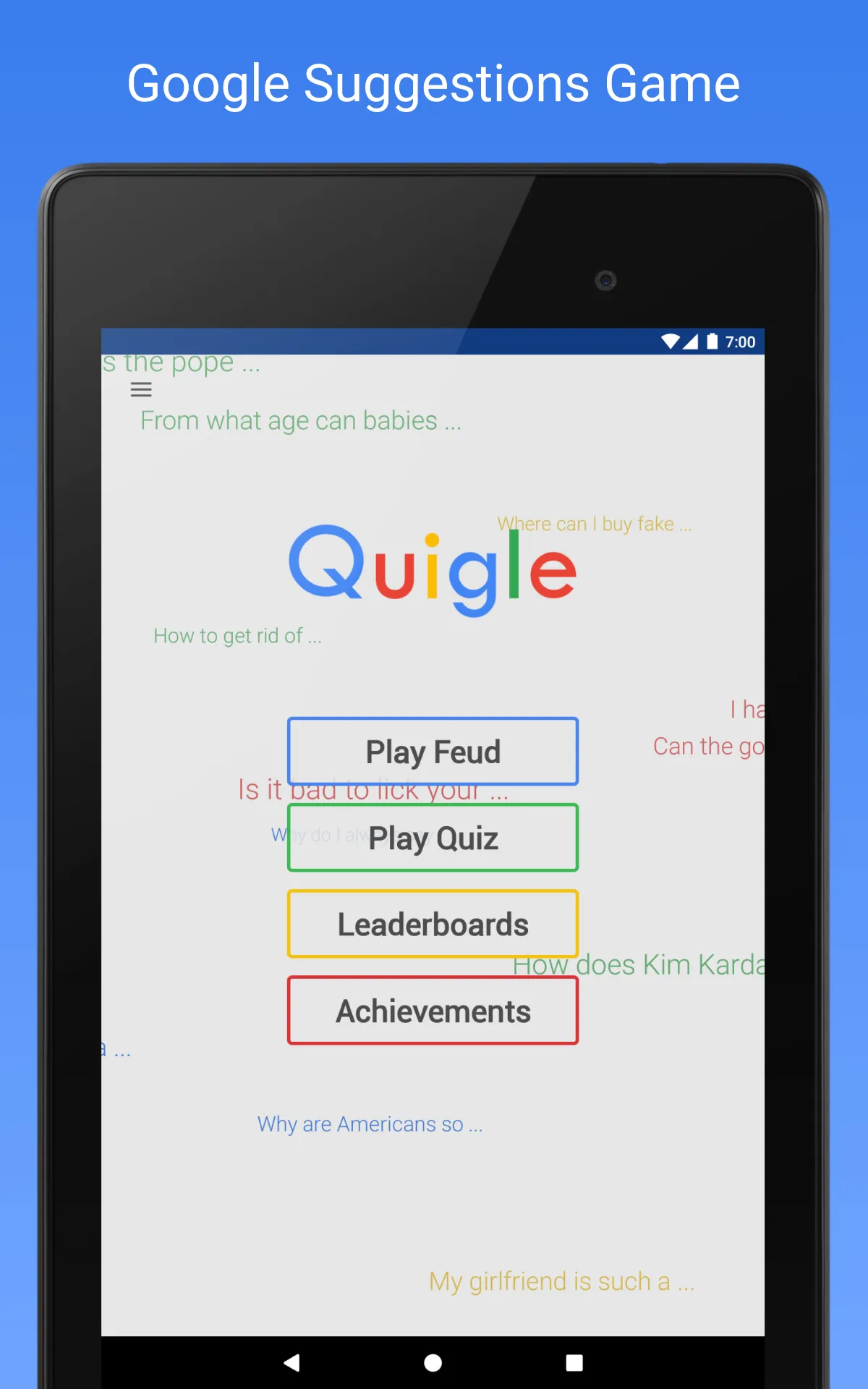 Quigle - Google Feud + Quiz | Indus Appstore | Screenshot