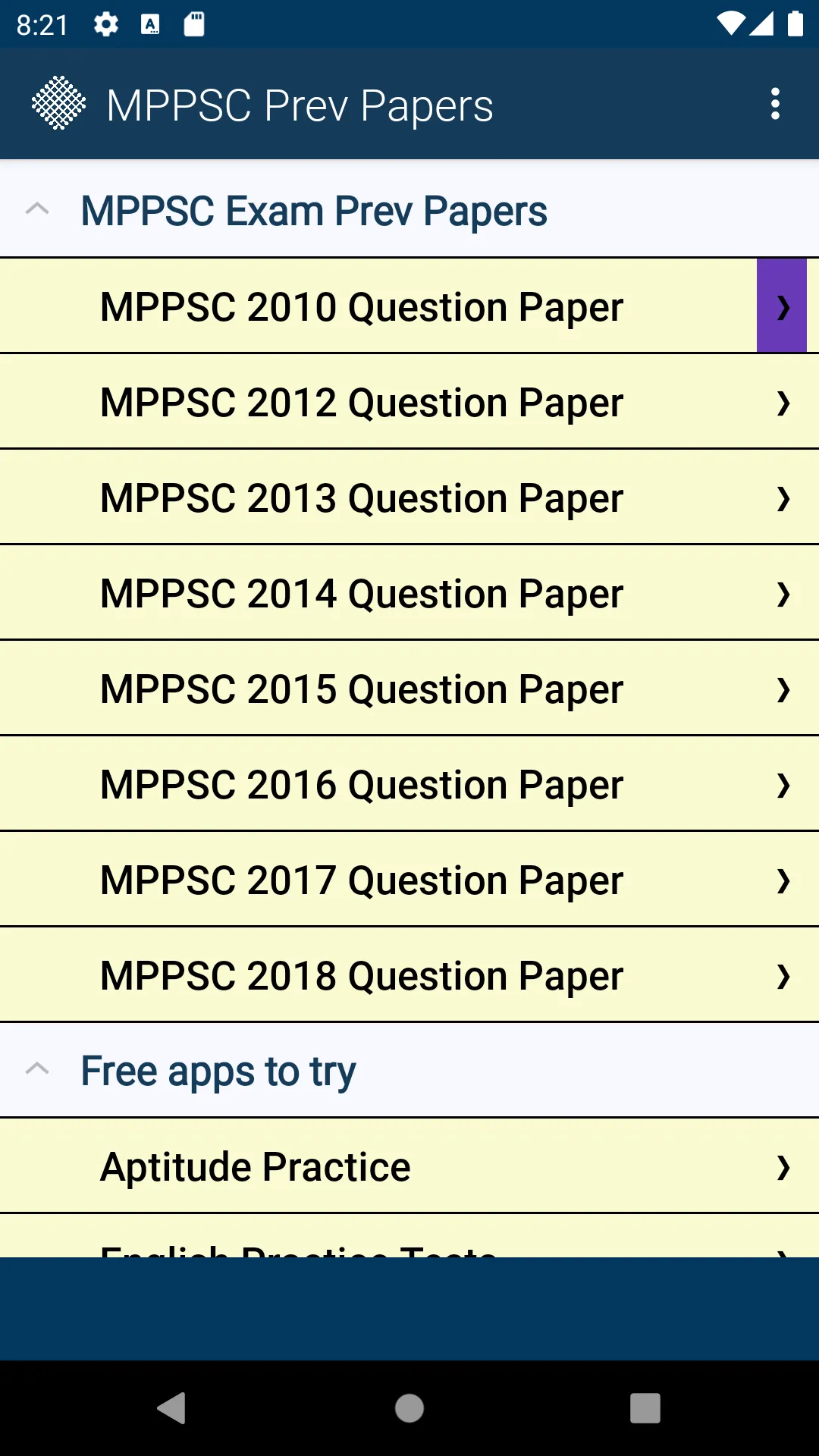 MP PSC Exam Previous Papers | Indus Appstore | Screenshot