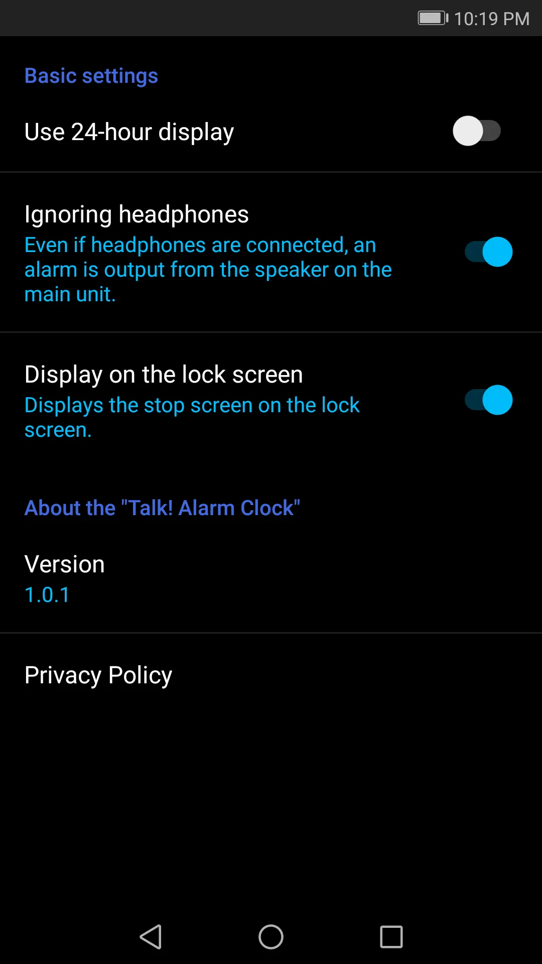 Talk! Alarm Clock | Indus Appstore | Screenshot