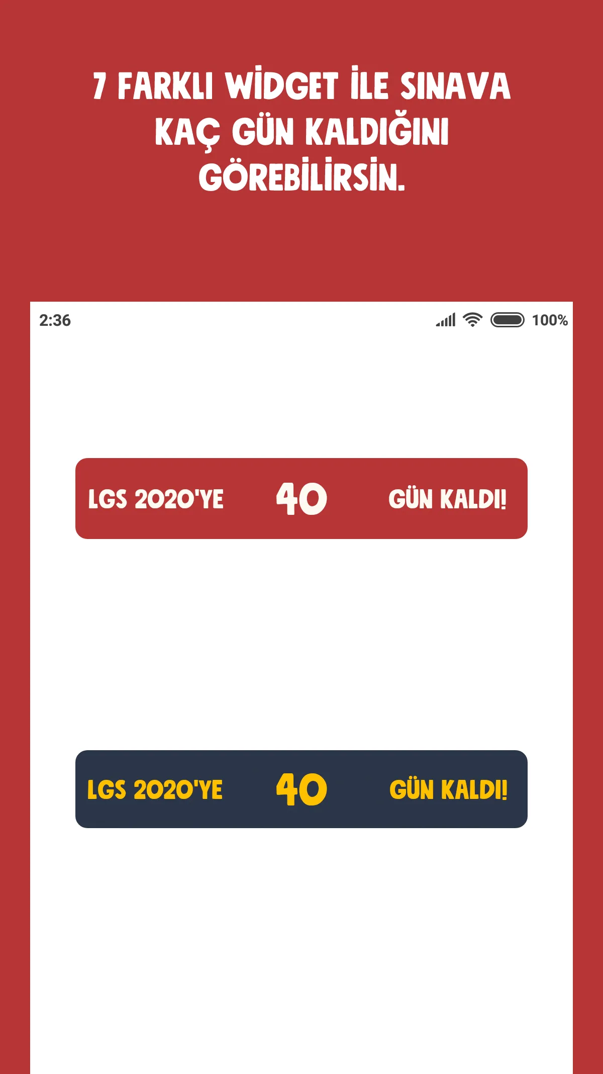 LGS Sayaç ve Widget | Indus Appstore | Screenshot