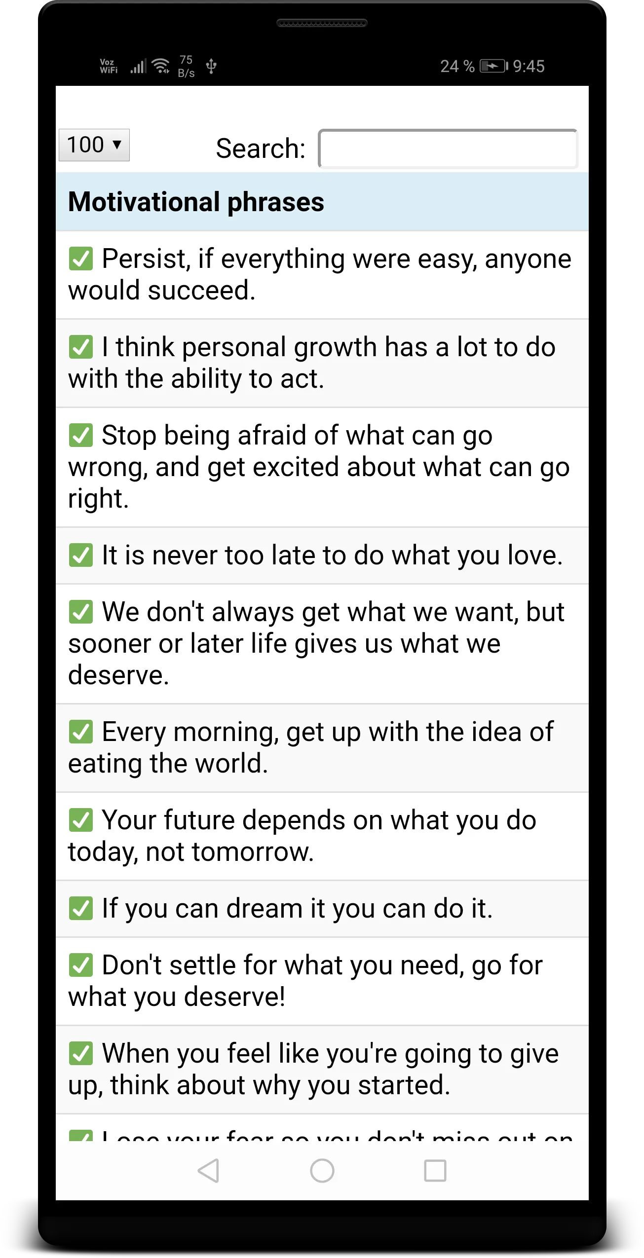 Motivational Phrases | Indus Appstore | Screenshot