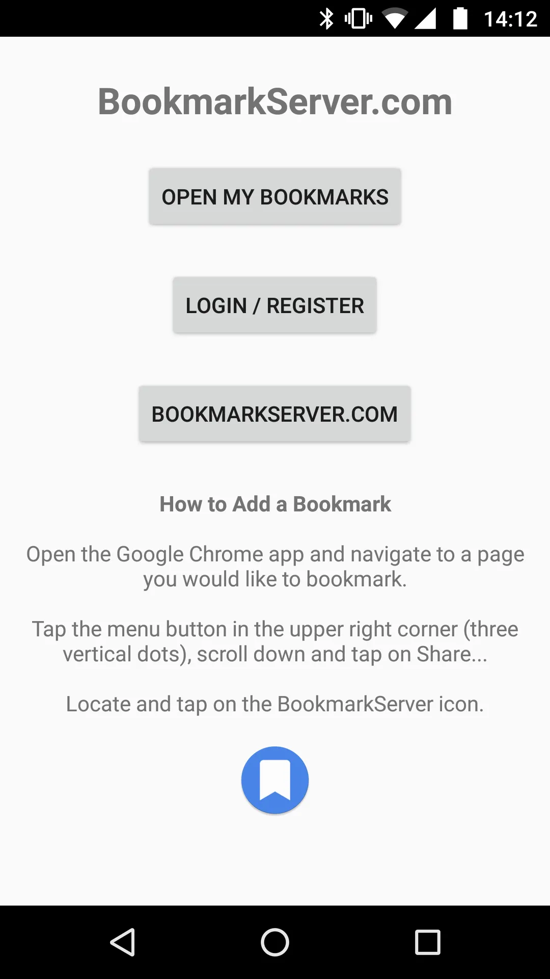 Bookmark Server | Indus Appstore | Screenshot