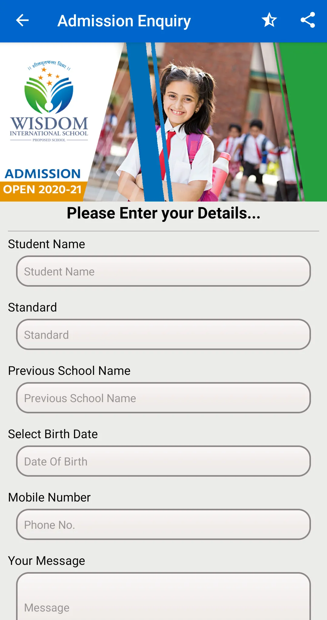 Wisdom International School | Indus Appstore | Screenshot