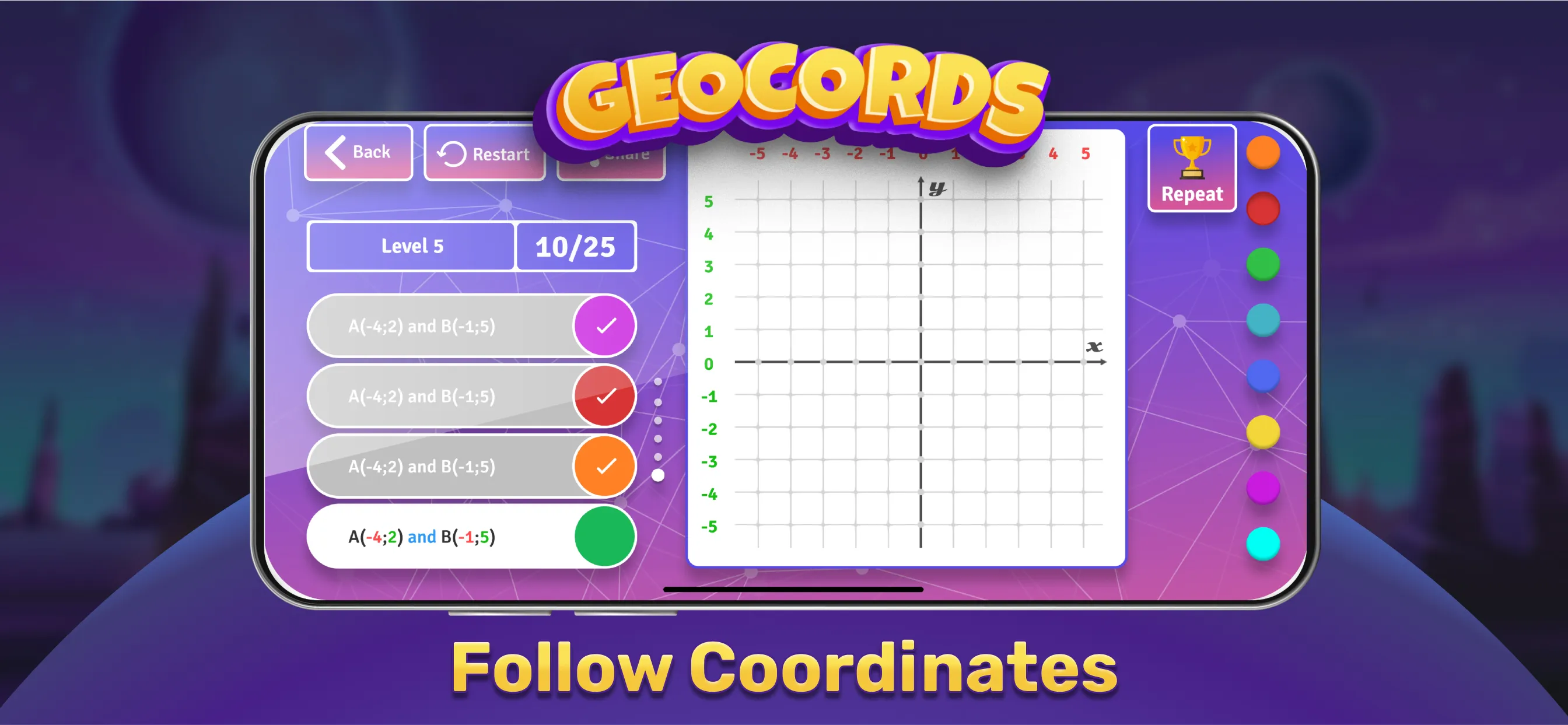 GeoBoard coordinates cartesian | Indus Appstore | Screenshot