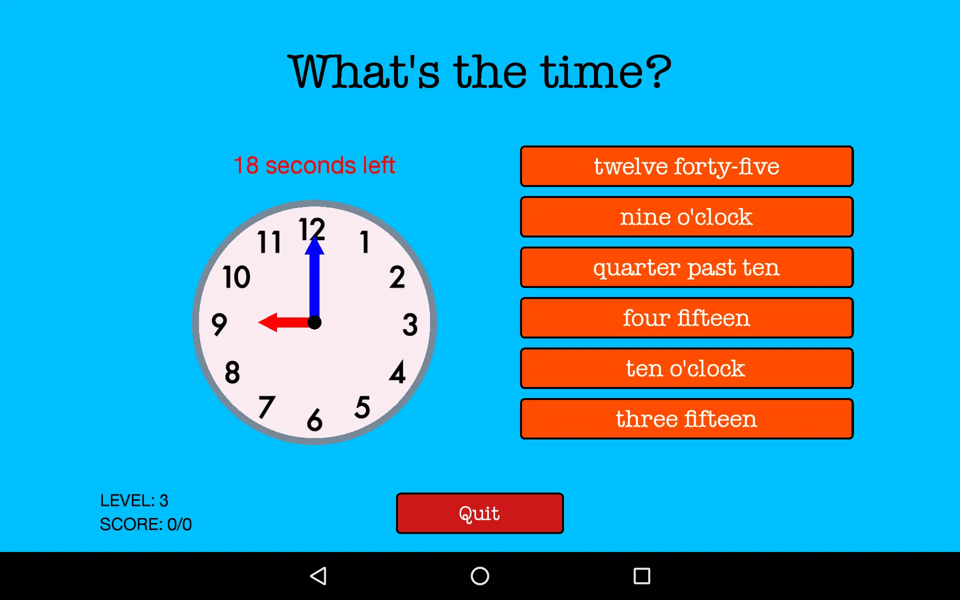 QS Clocks - Learn to tell time | Indus Appstore | Screenshot