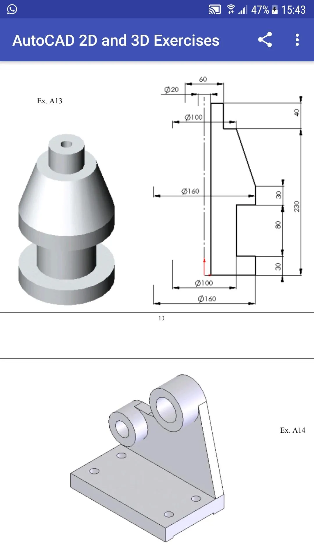 AutoCAD 2D & 3D Exercises | Indus Appstore | Screenshot