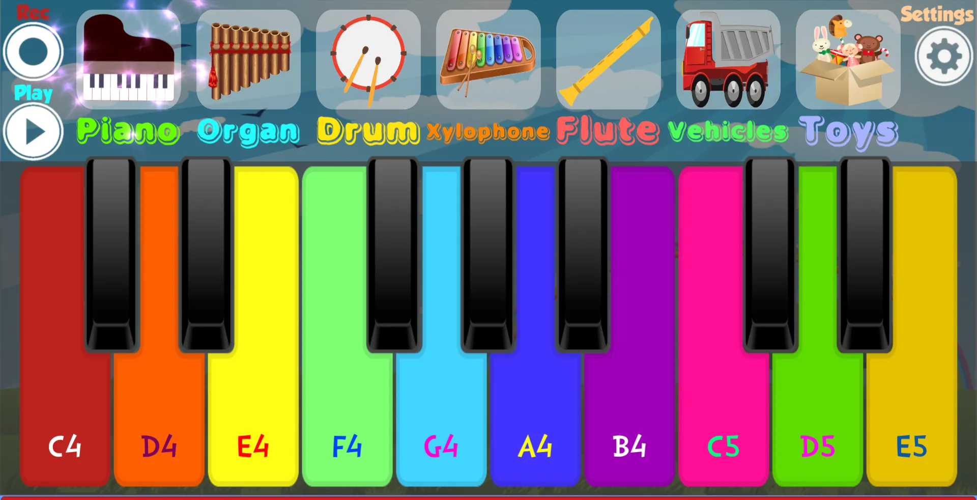 Kids Piano | Indus Appstore | Screenshot