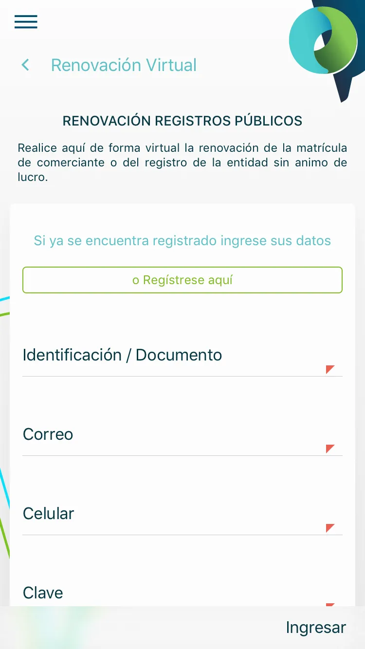 Cámara de Comercio de Pereira | Indus Appstore | Screenshot