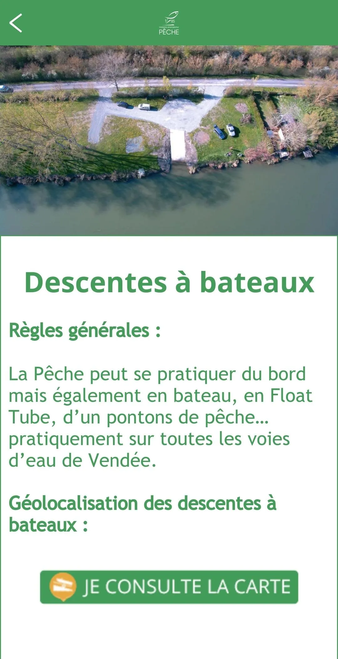 Fédération de Pêche de Vendée | Indus Appstore | Screenshot